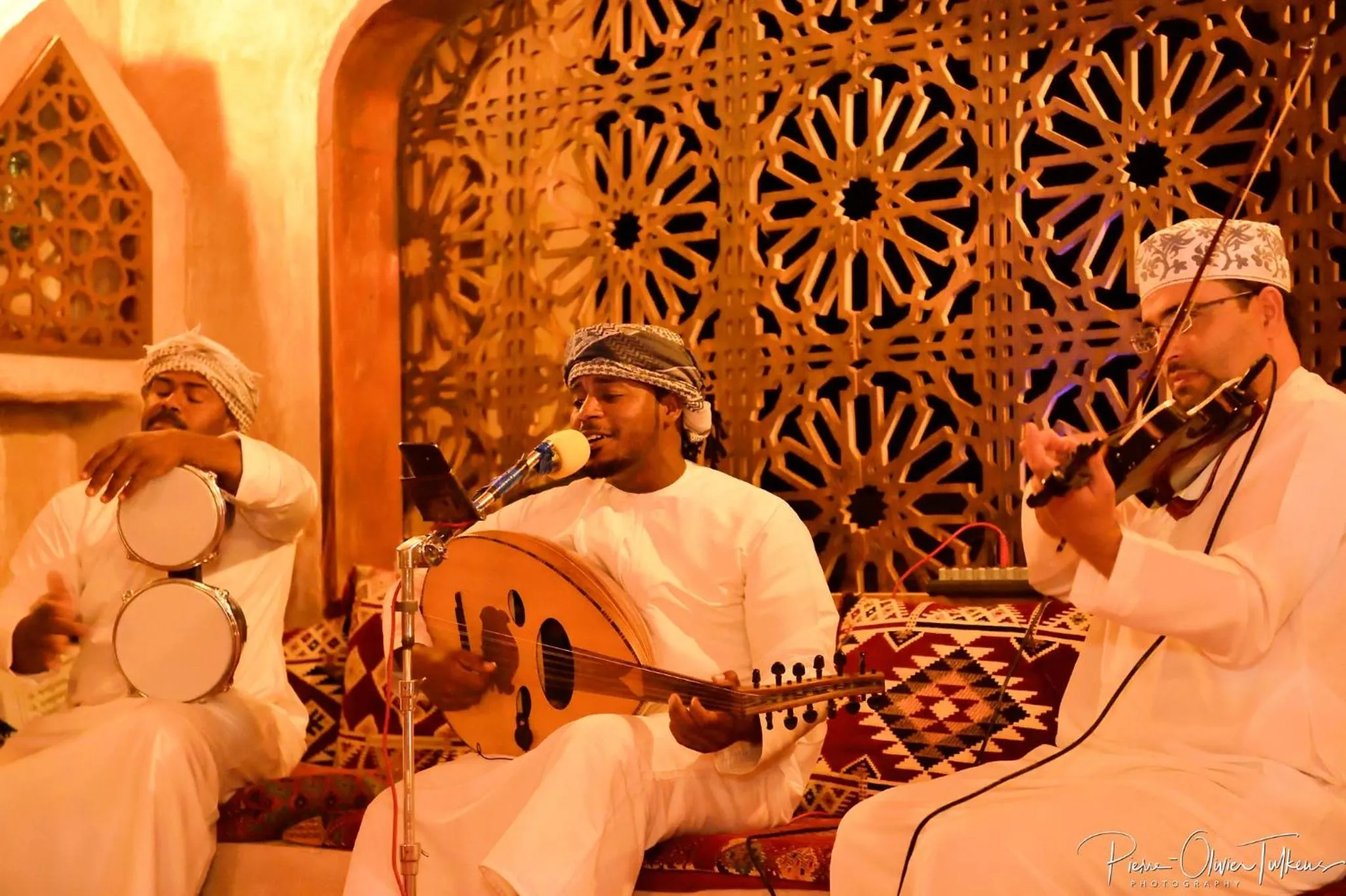 Evening entertainment in Arabian Oryx Camp