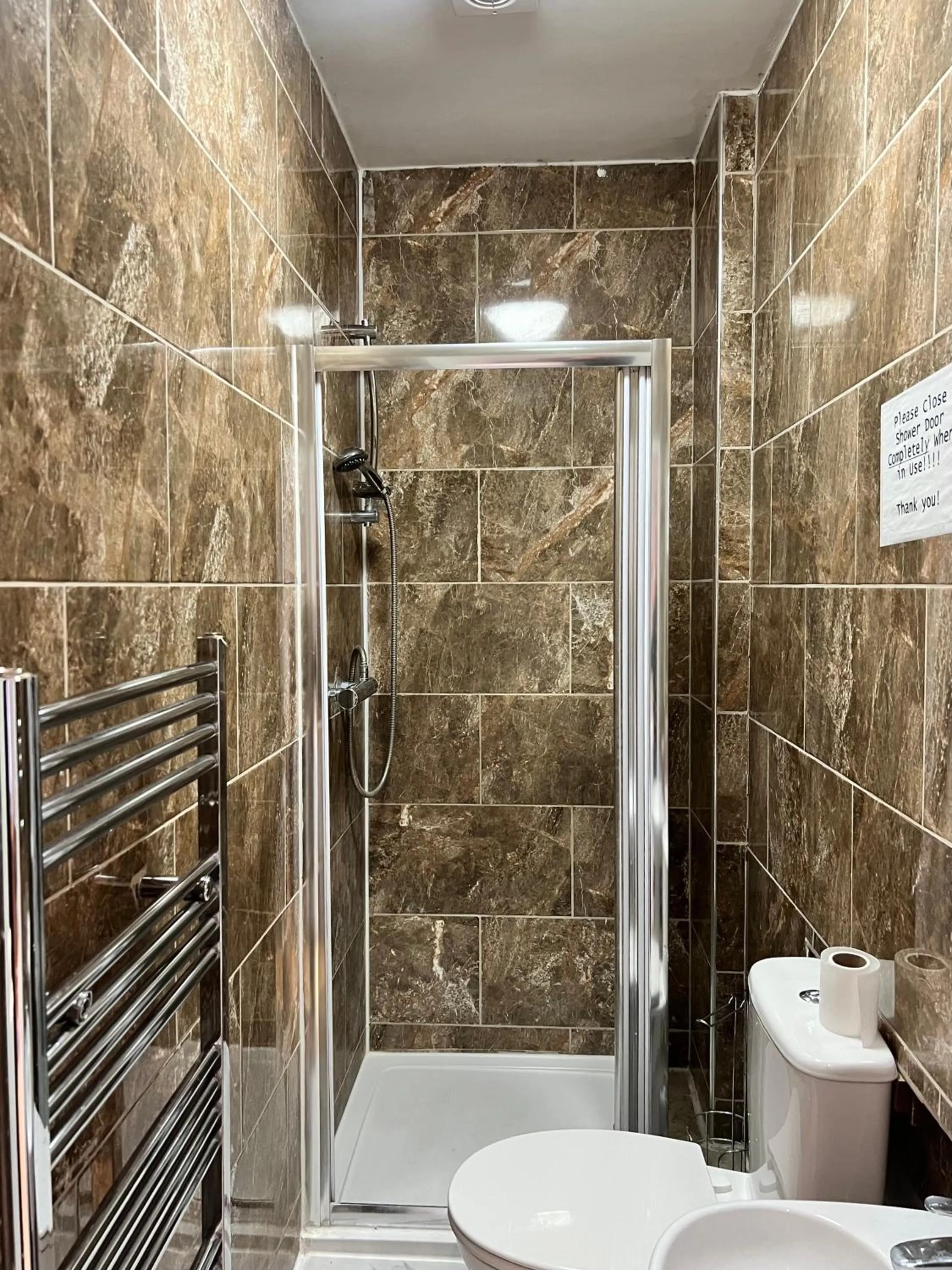 Shower in Cambridge City Mill