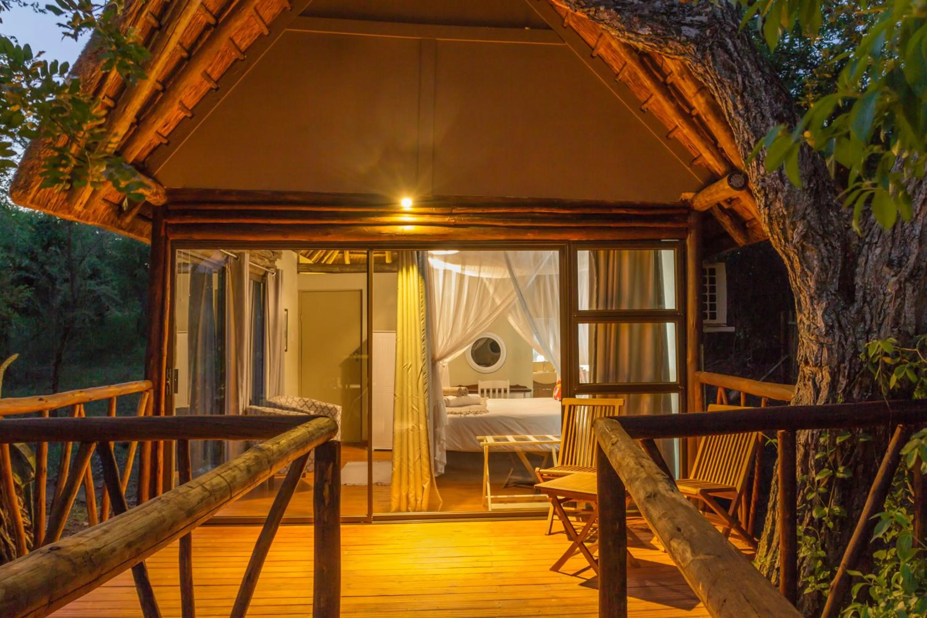 Balcony/Terrace in Panzi Lodge