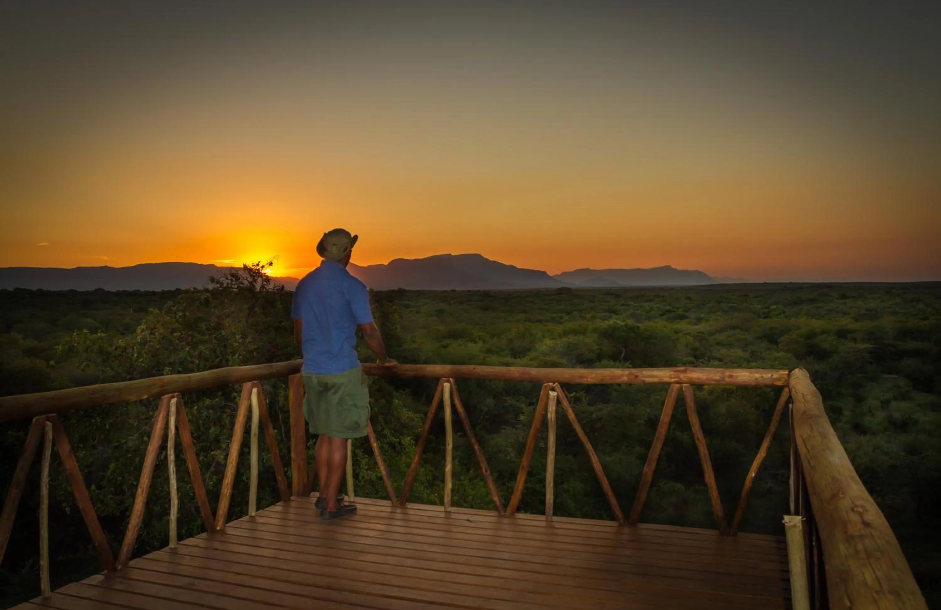 Sunset in Panzi Lodge