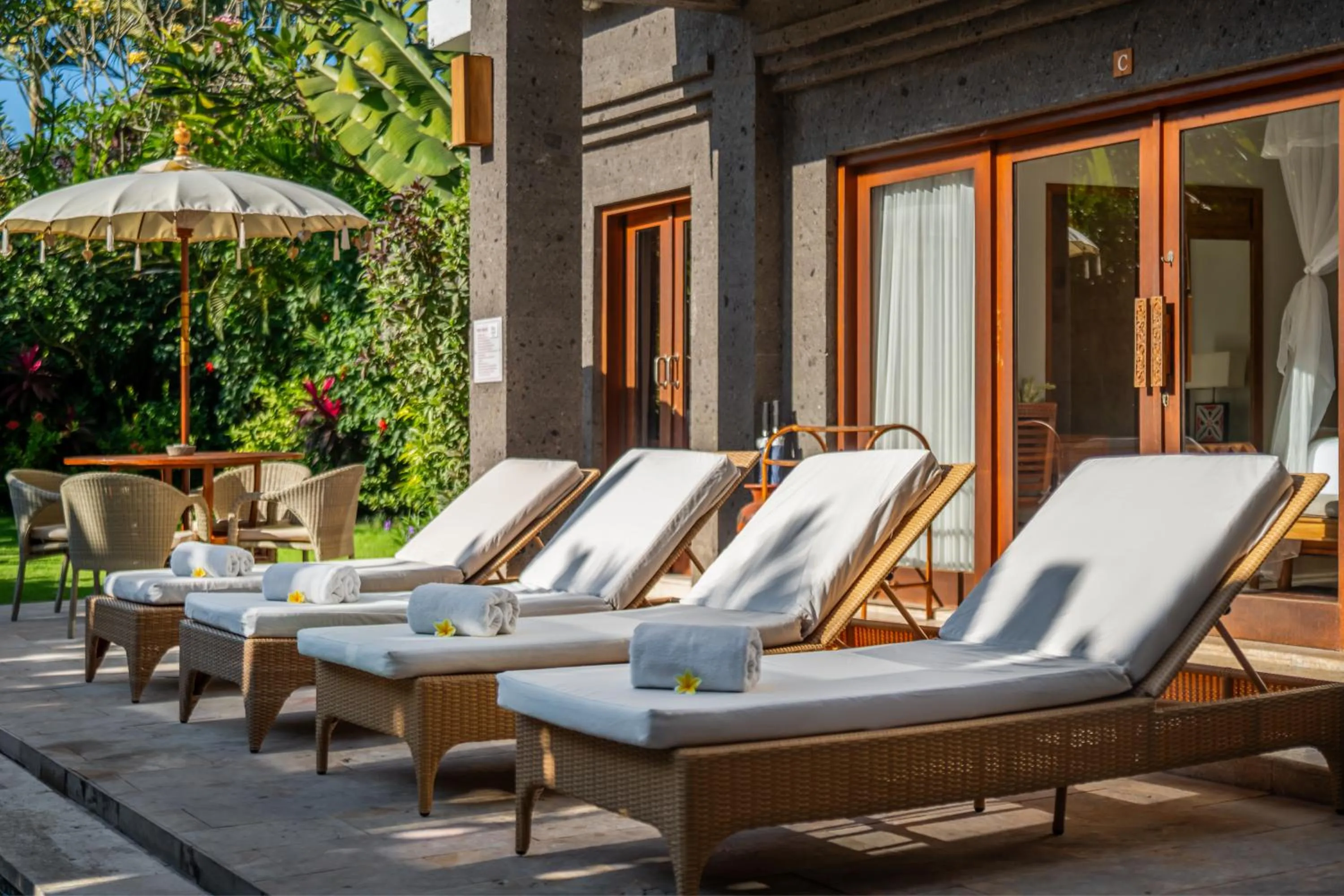 Balcony/Terrace in Desa Swan Villas & SPA, Keramas