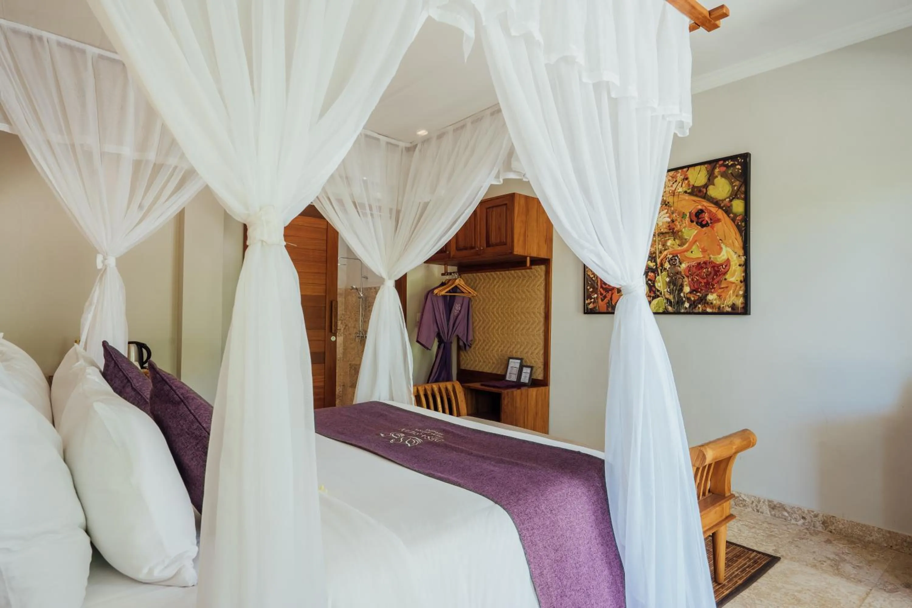 Bed in Desa Swan Villas & SPA, Keramas