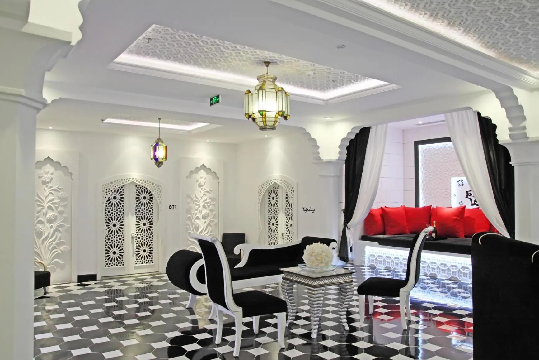 Seating area in Chloe Gallery