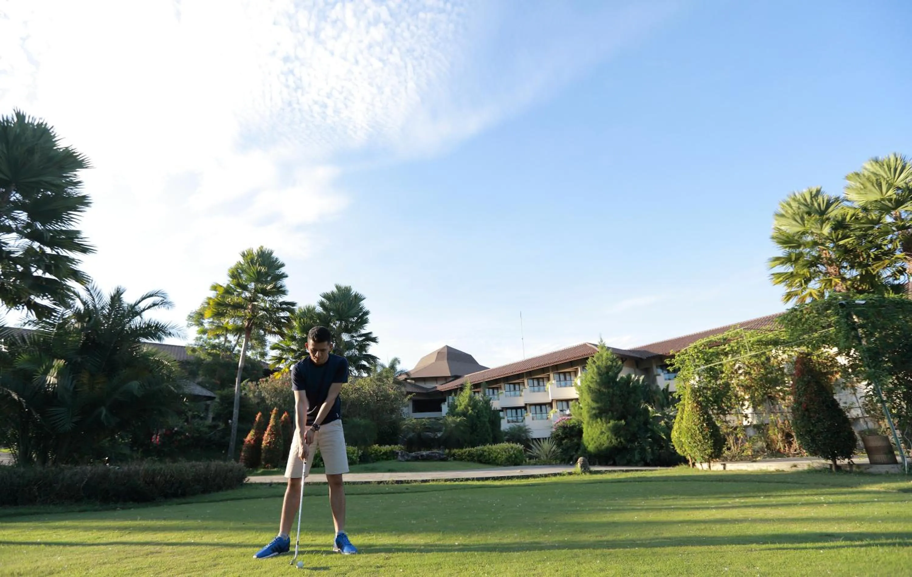 Golfcourse in The Singhasari Resort Batu