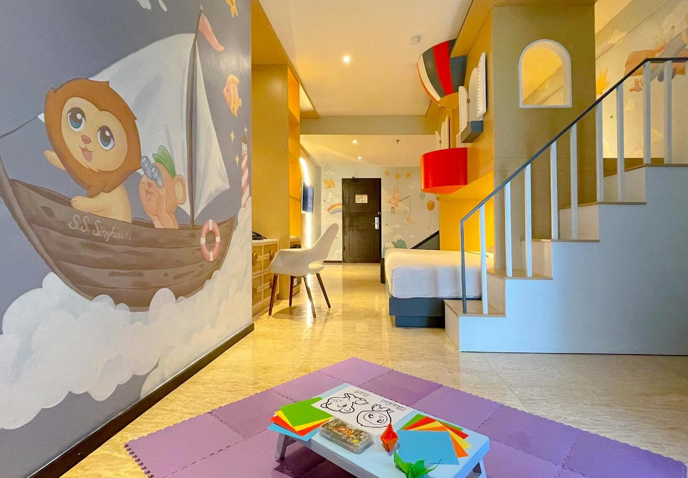 Living room in The Singhasari Resort Batu