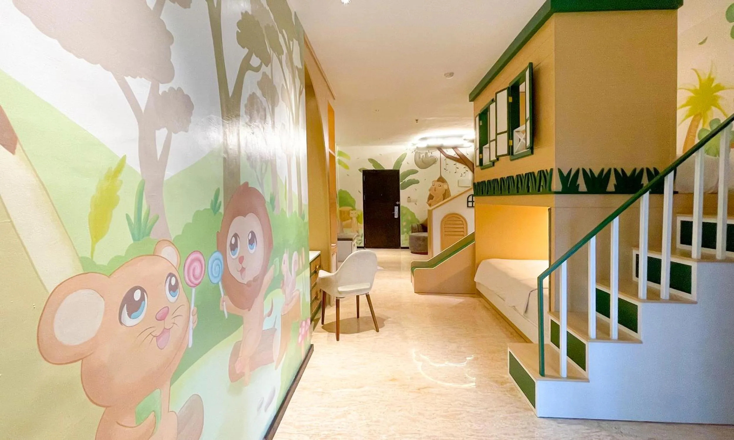 Bed in The Singhasari Resort Batu