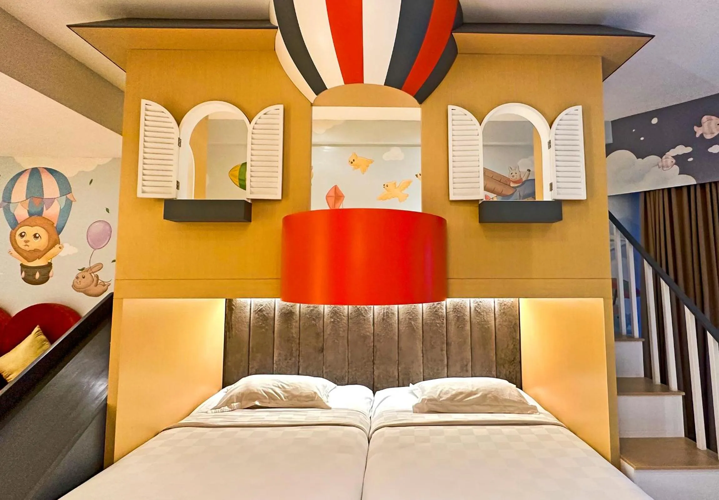 Bed in The Singhasari Resort Batu