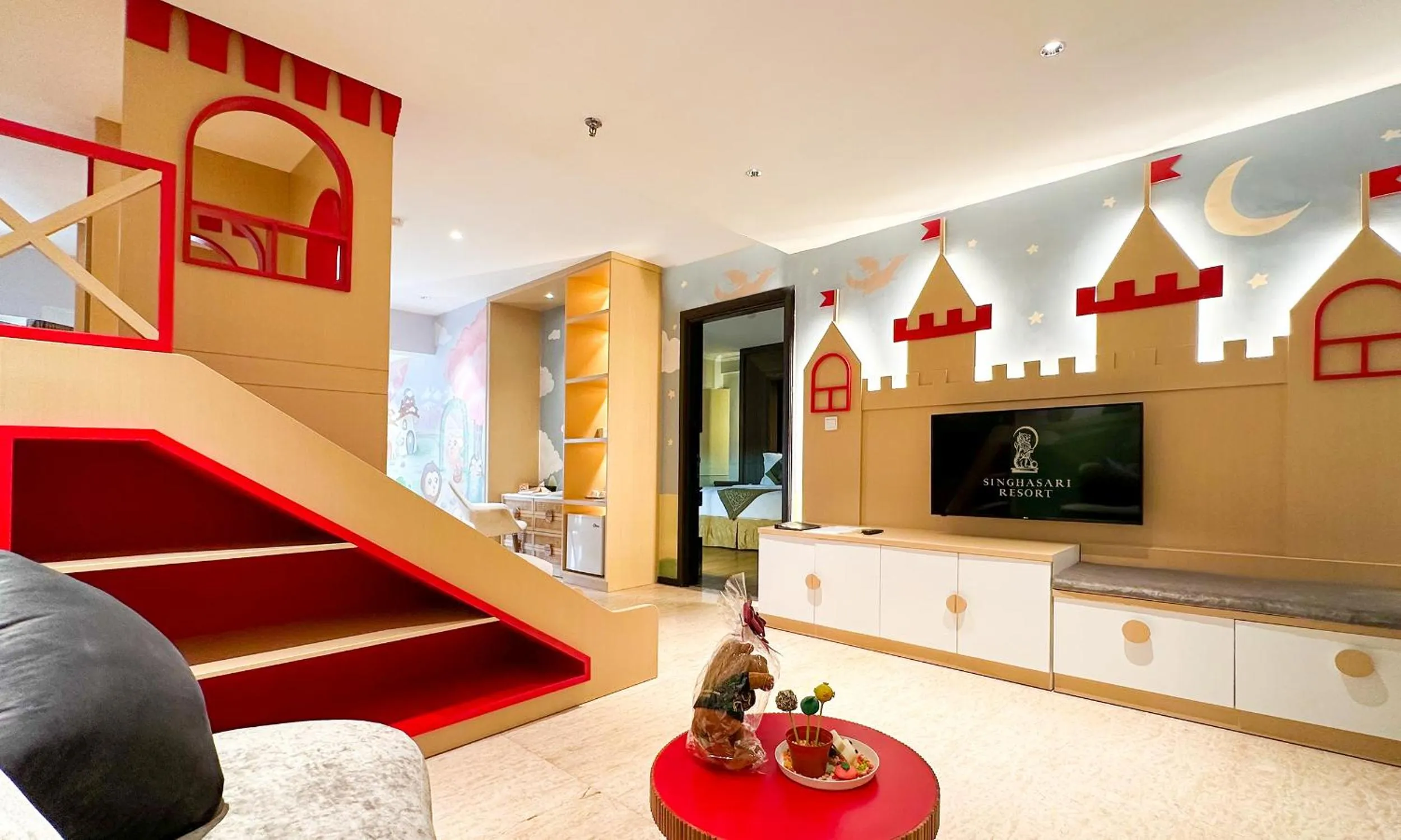 Living room in The Singhasari Resort Batu