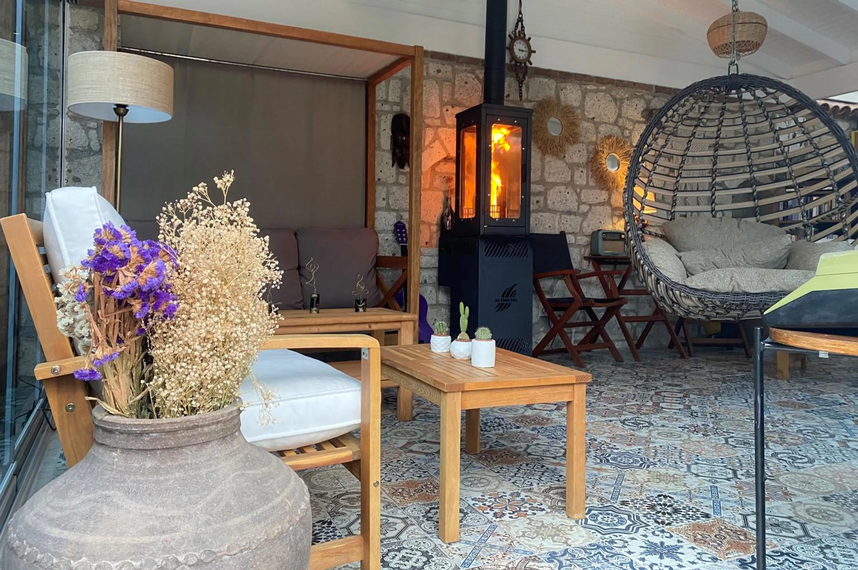 Seating area in Alacati Kayezta Hotel