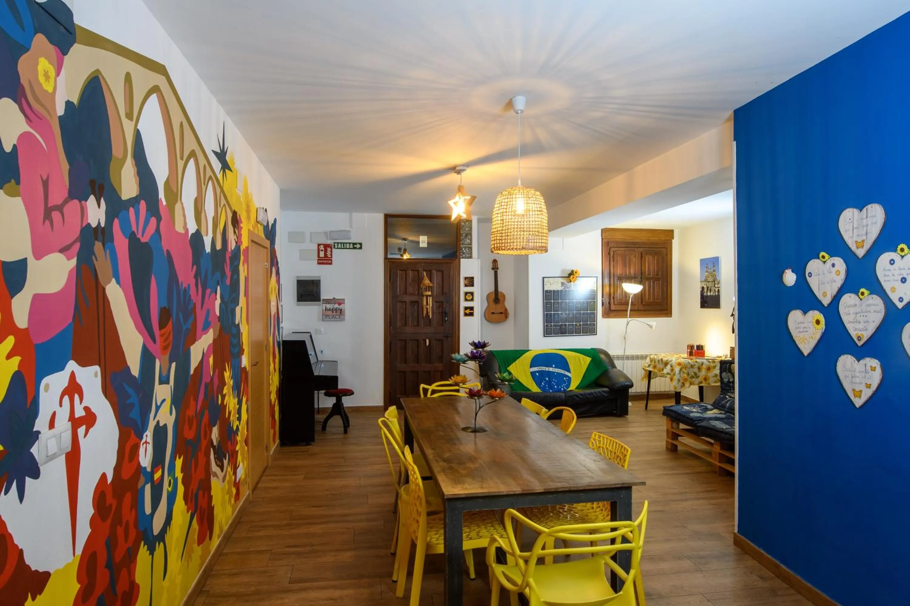 Living room in Albergue Estrella Guia