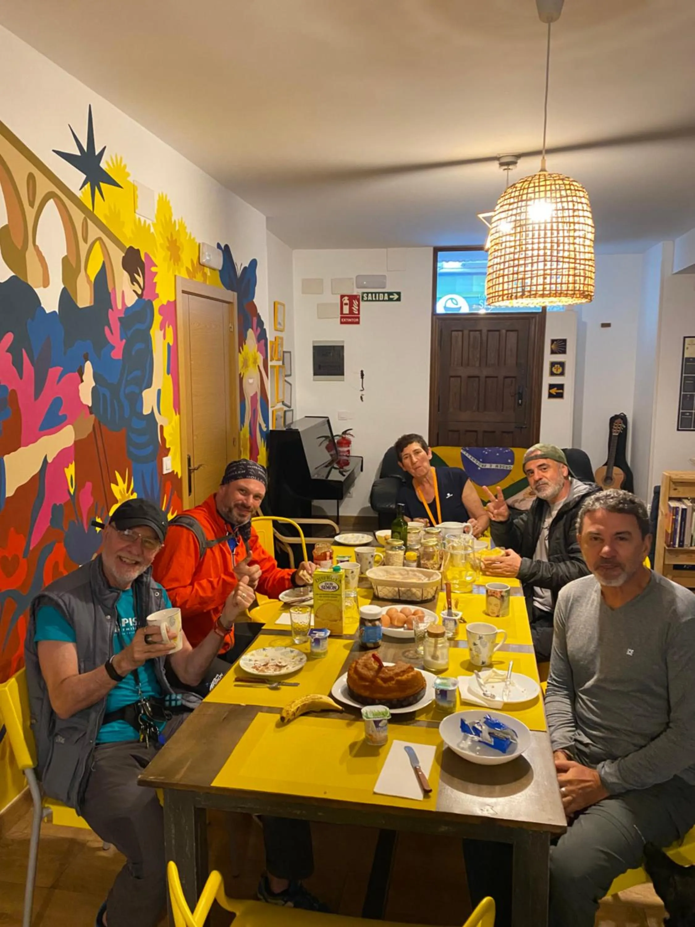 Breakfast in Albergue Estrella Guia Solo Peregrinos