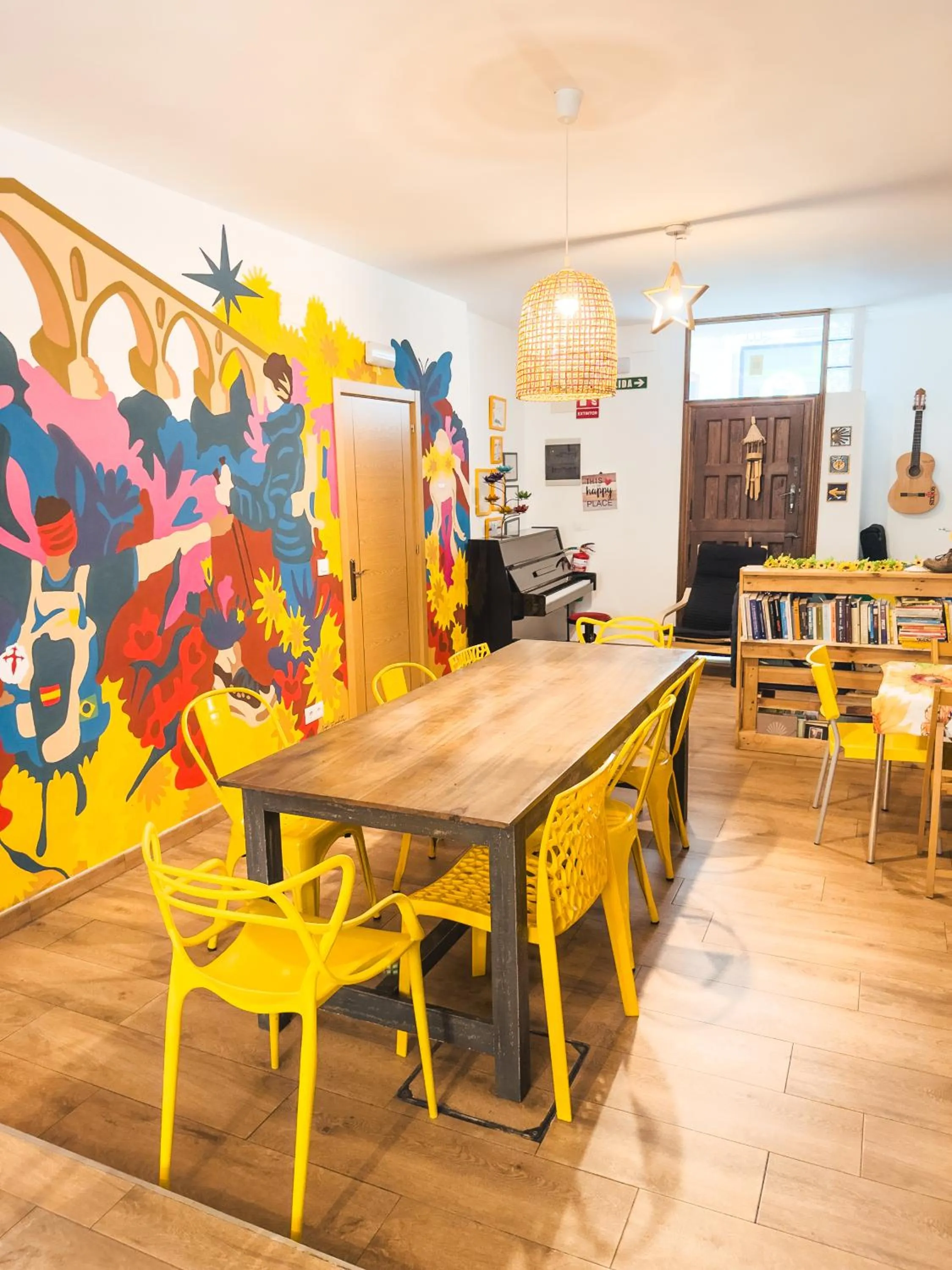 Living room in Albergue Estrella Guia