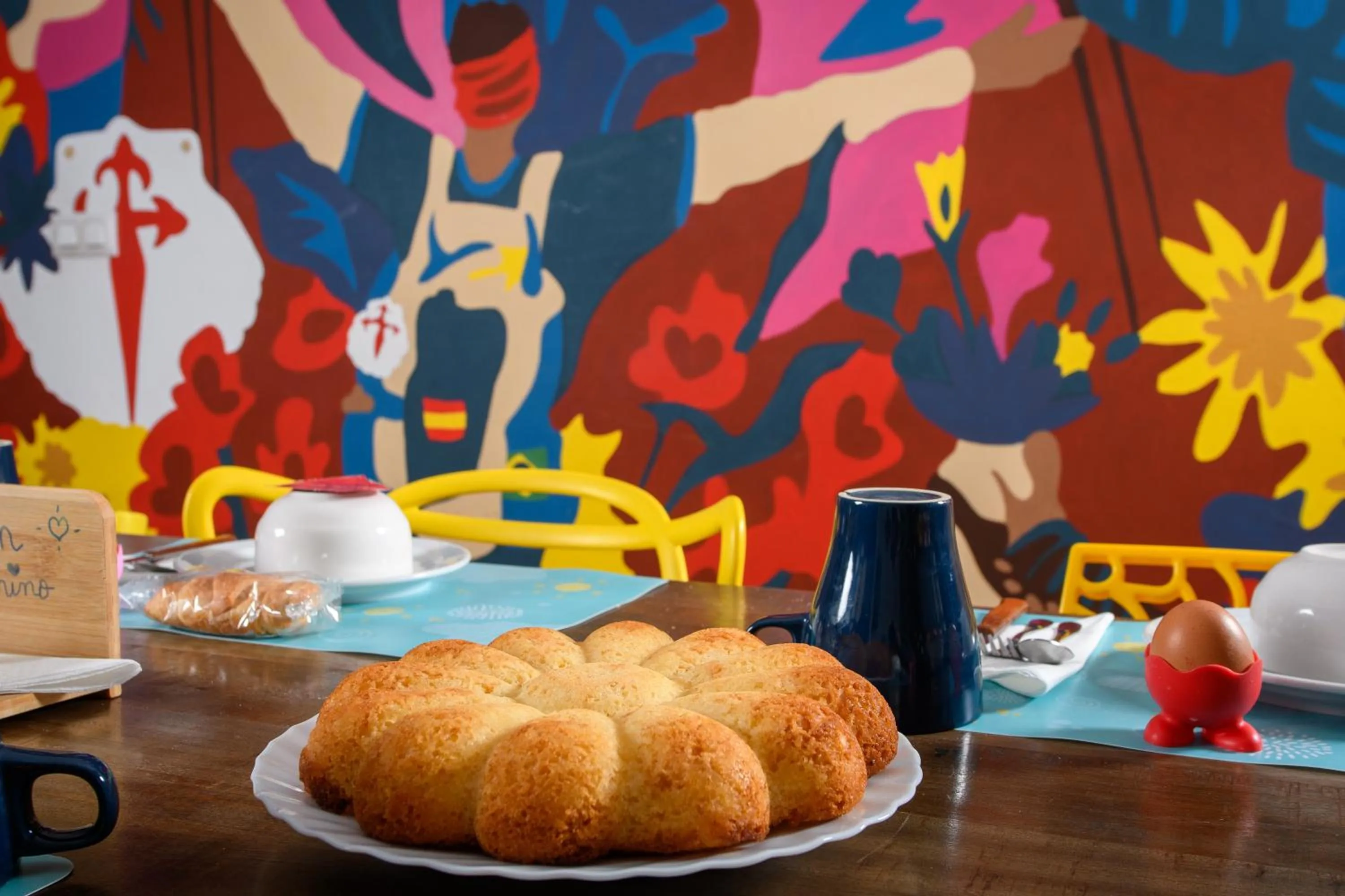 Breakfast in Albergue Estrella Guia