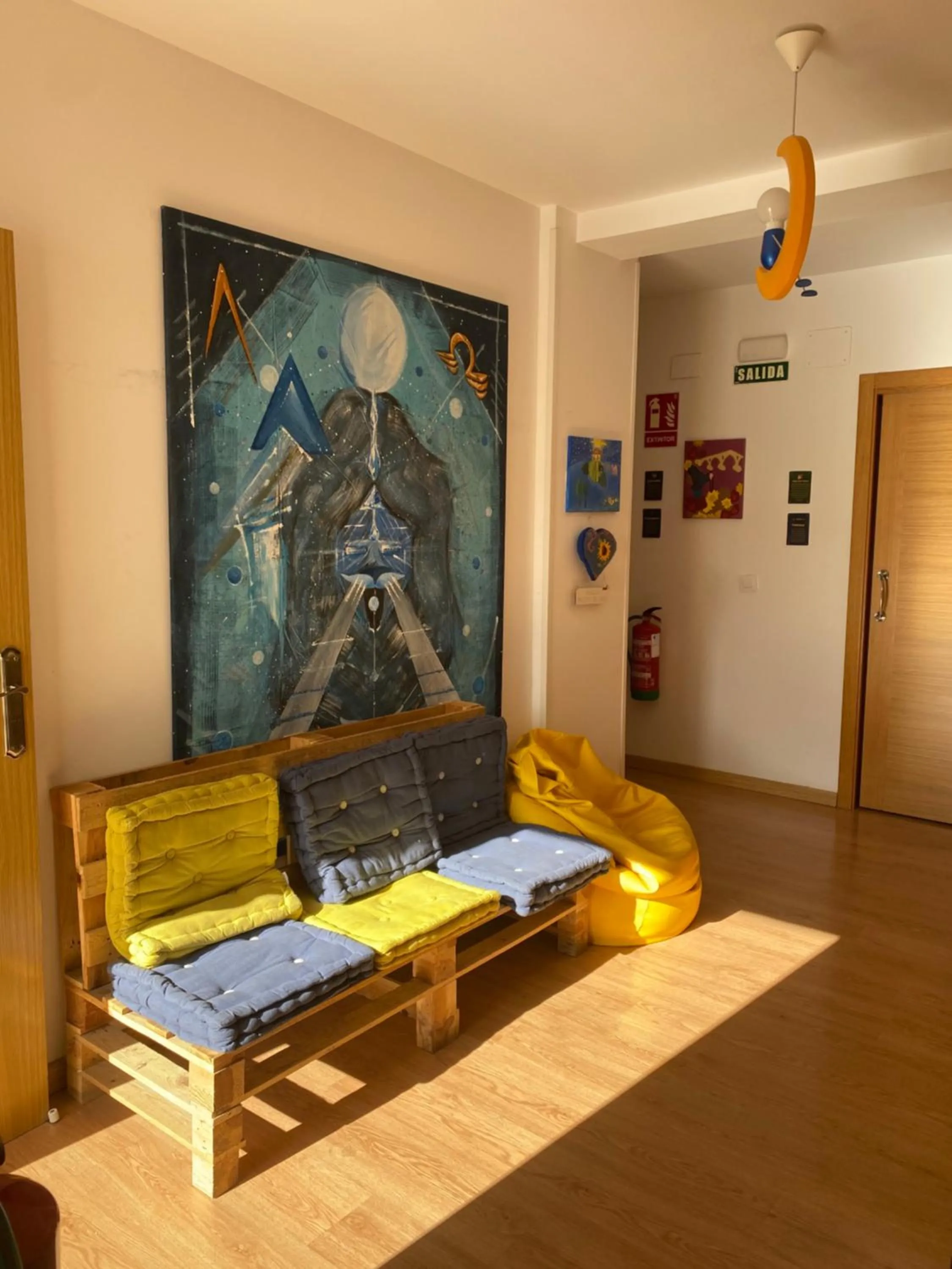 Seating Area in Albergue Estrella Guia Solo Peregrinos