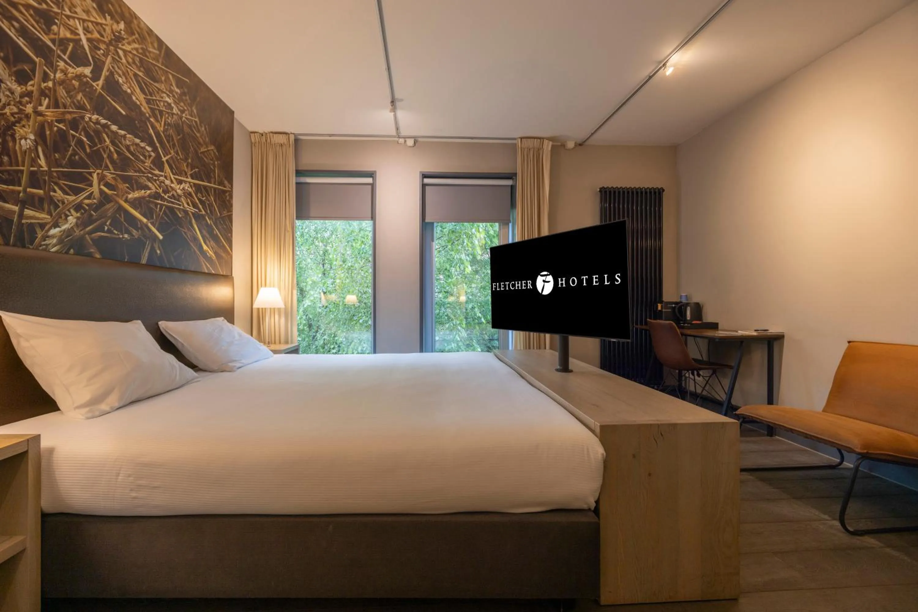 Bed in Fletcher Hotel-Restaurant Kasteel Coevorden