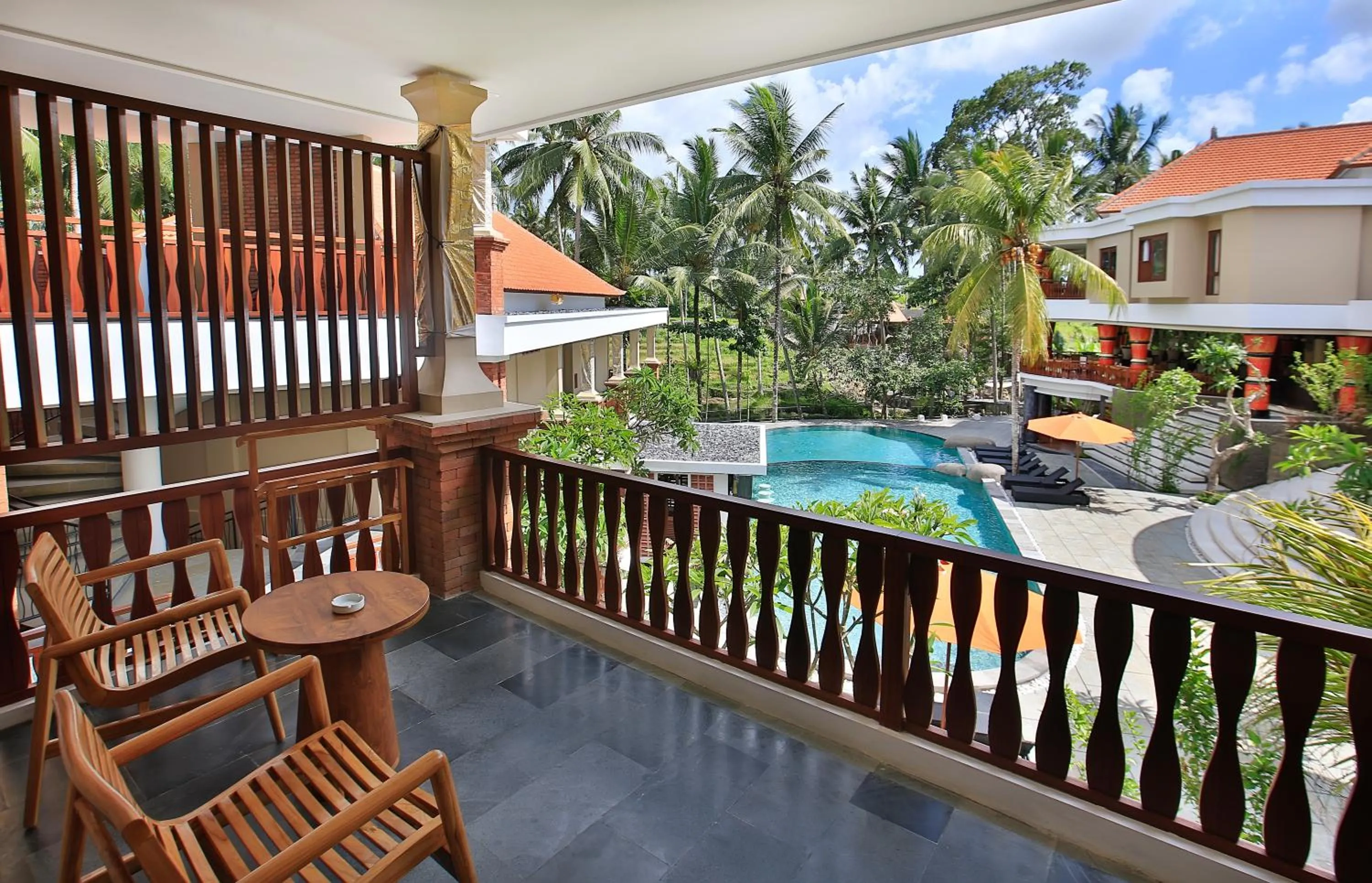 Patio in Green Field Resort Ubud