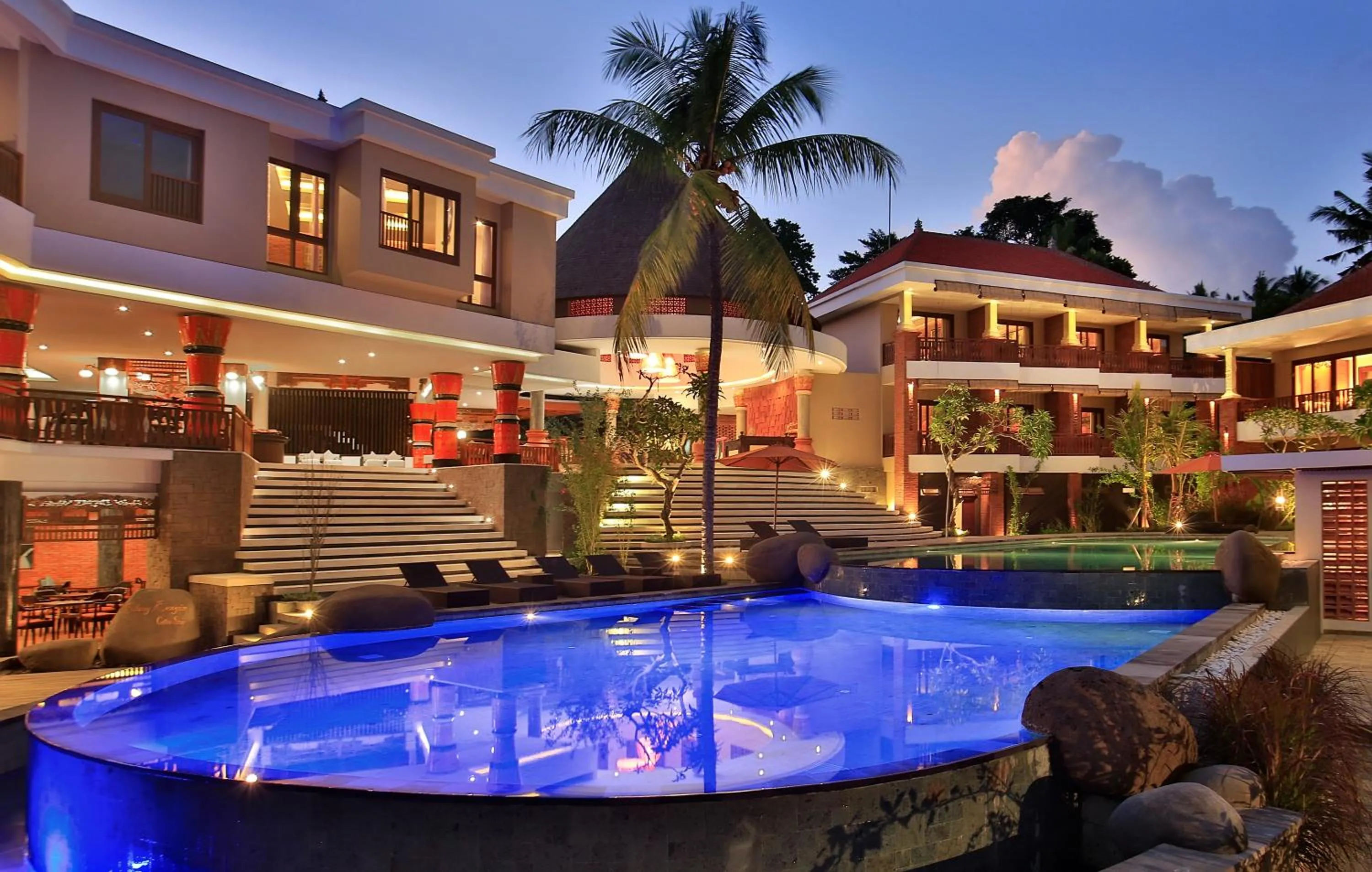 Swimming pool in Green Field Resort Ubud