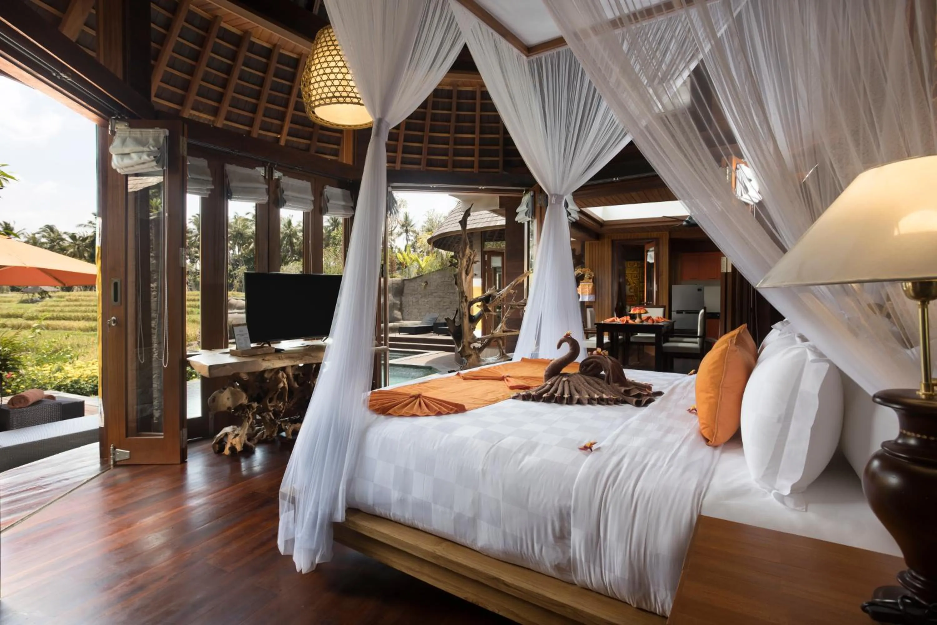 Bedroom, Bed in Green Field Resort Ubud