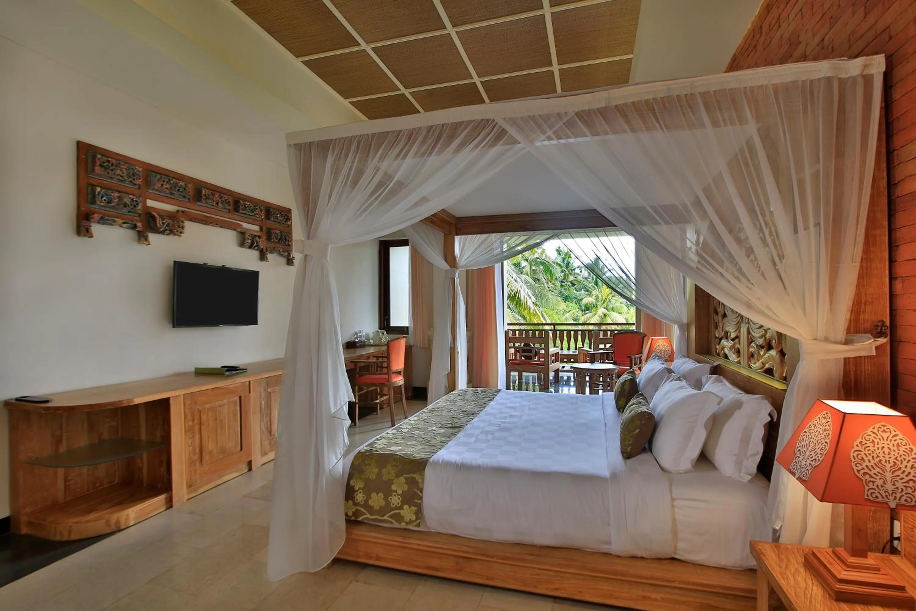 Bedroom, Bed in Green Field Resort Ubud