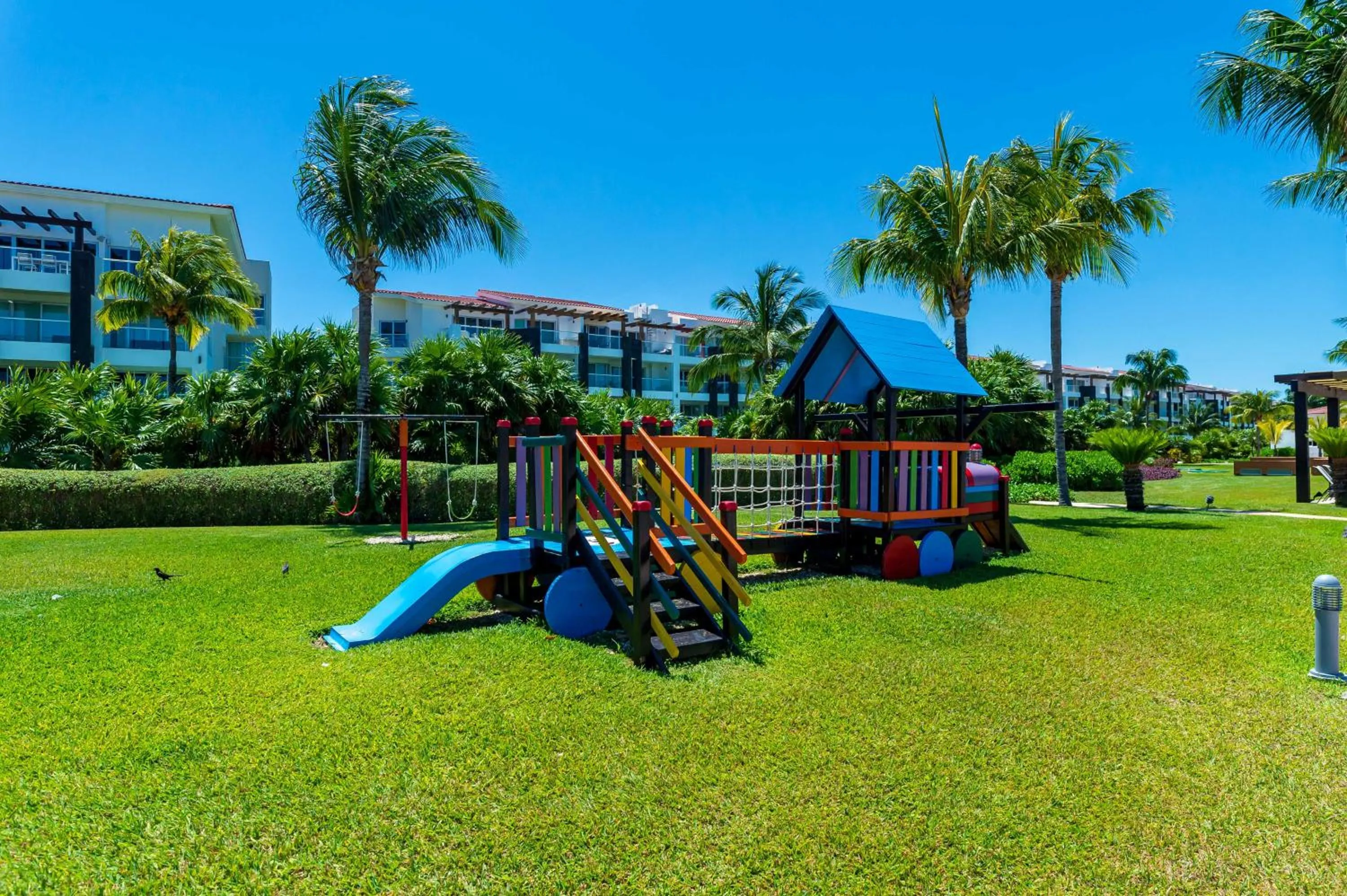 Children play ground in Mareazul Beach Front Condos At playa del Carmen