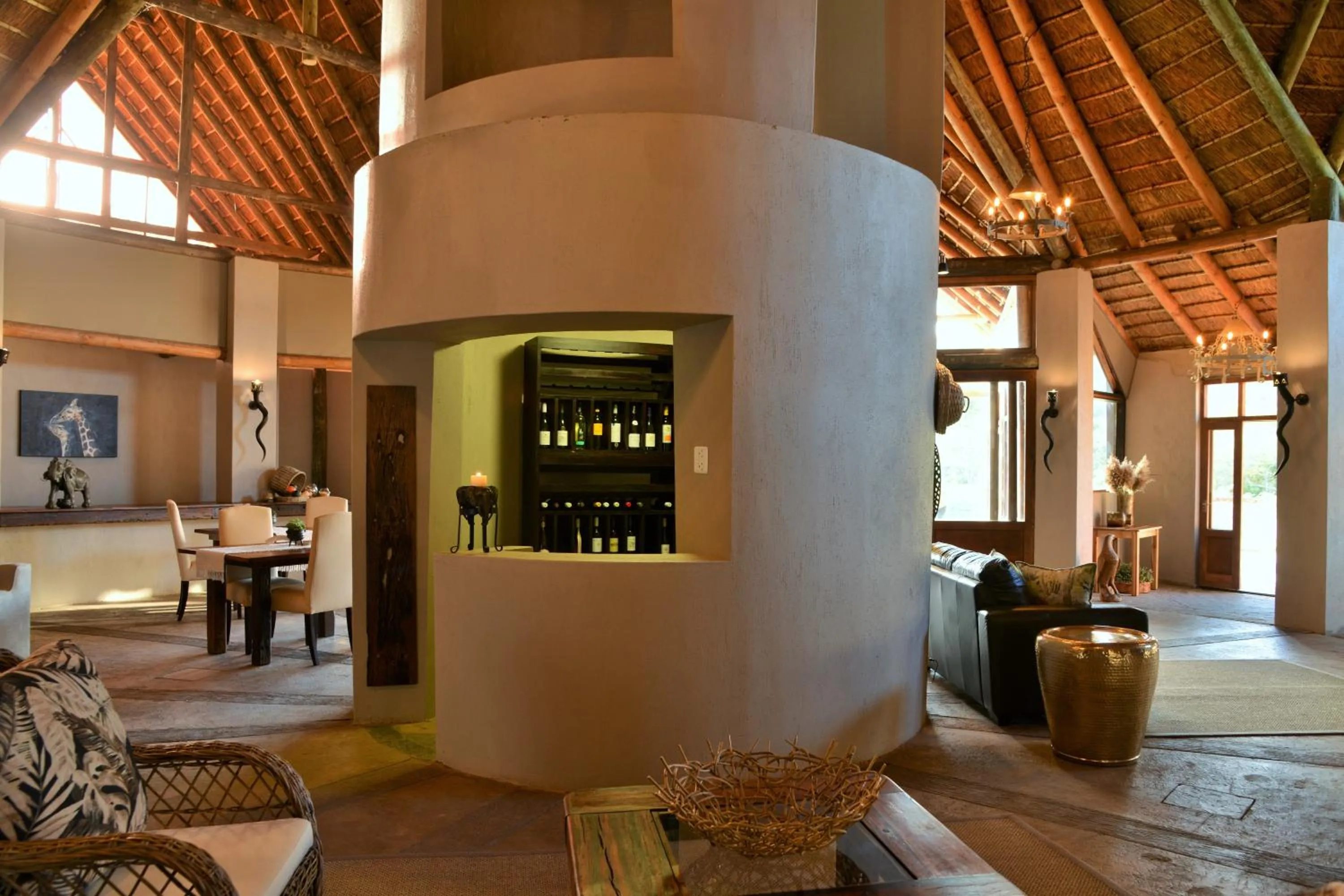 Living room in Garden Route Safari Camp