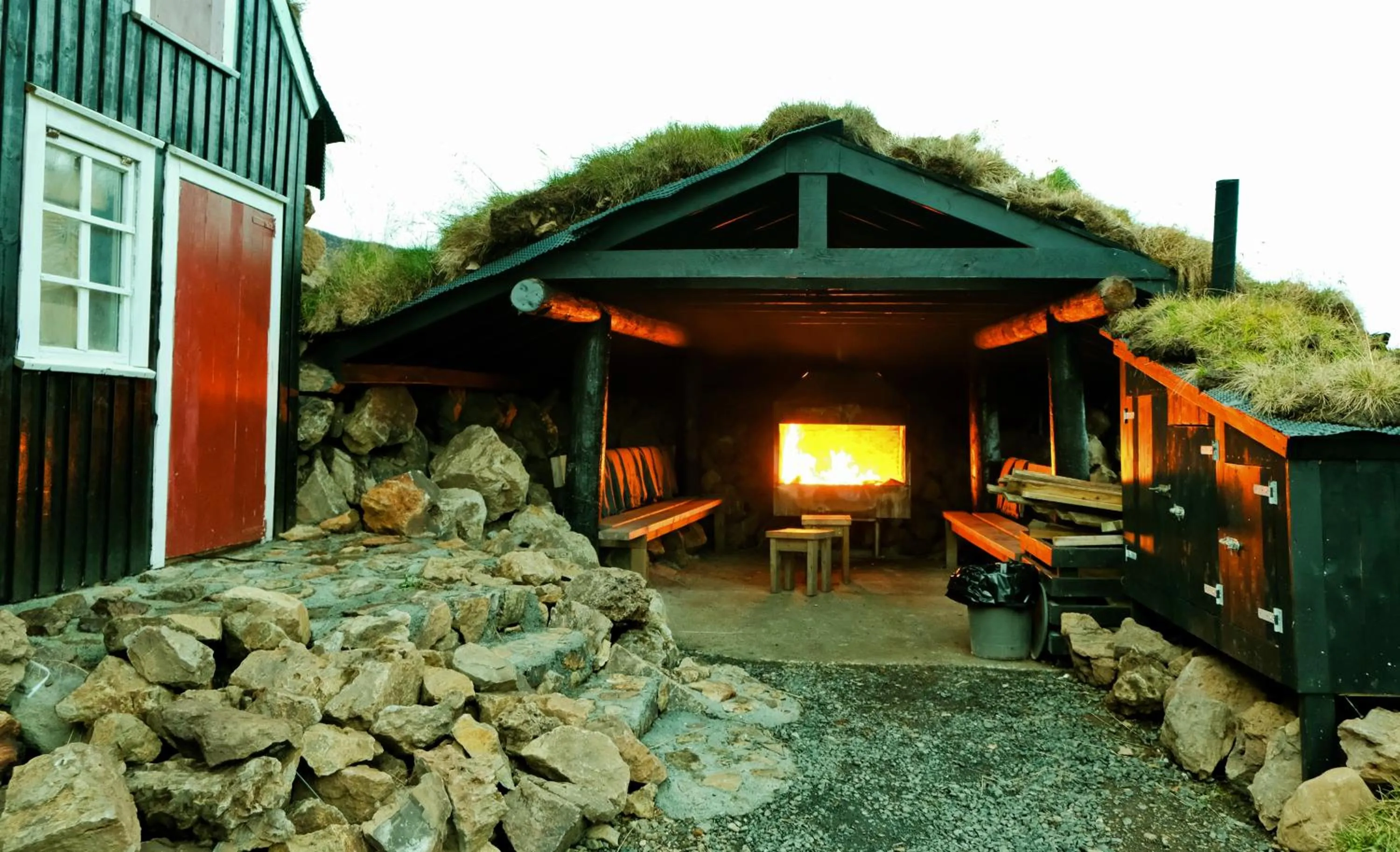 Patio in Hraunsnef Country Hotel