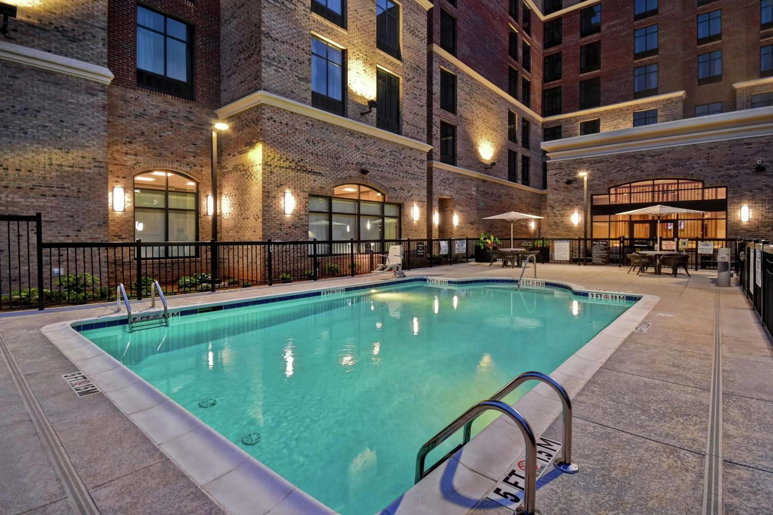 Pool view in Homewood Suites By Hilton Greenville Downtown