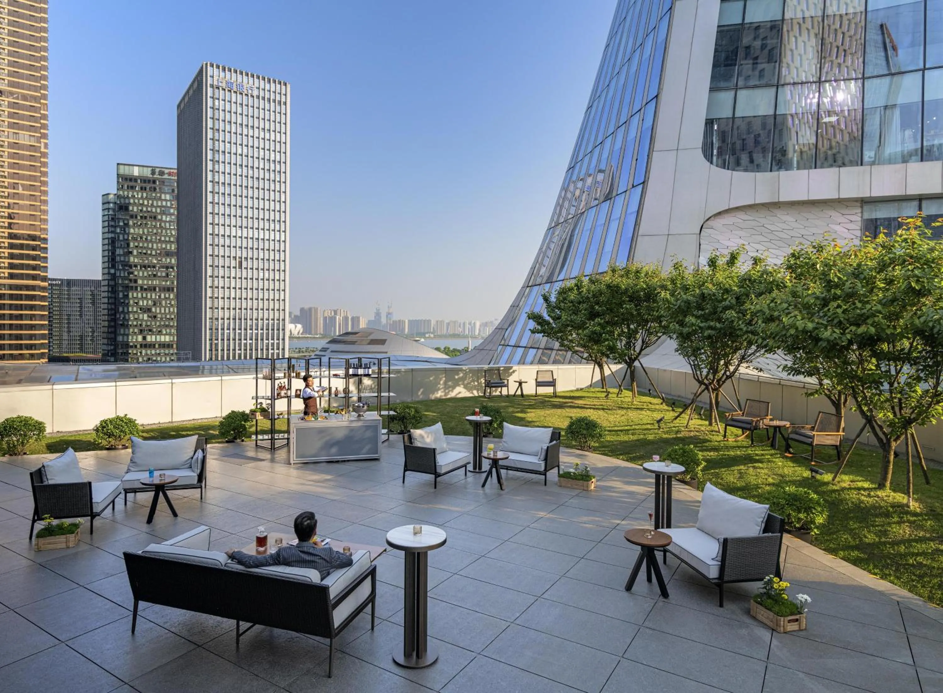 Patio in Conrad Hangzhou