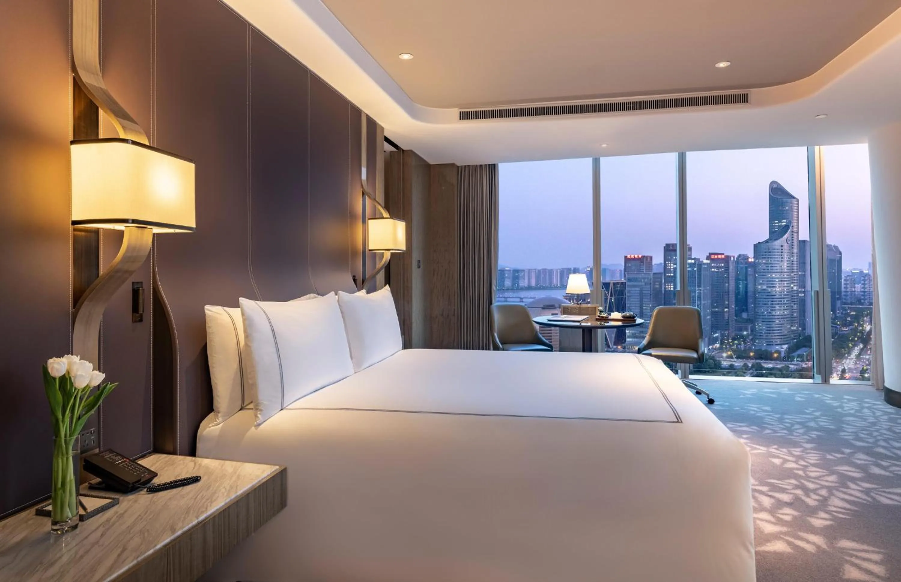 View (from property/room), Bed in Conrad Hangzhou
