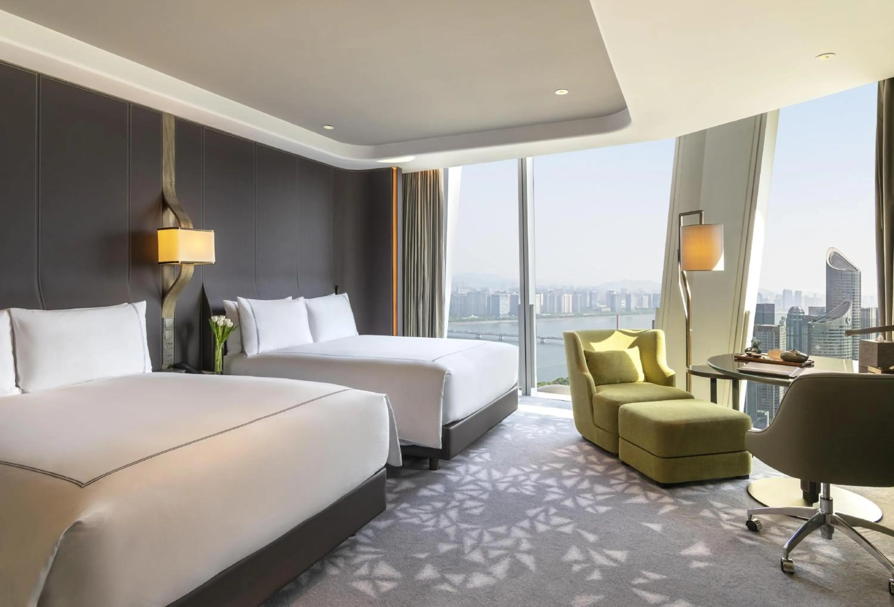 View (from property/room), Bed in Conrad Hangzhou