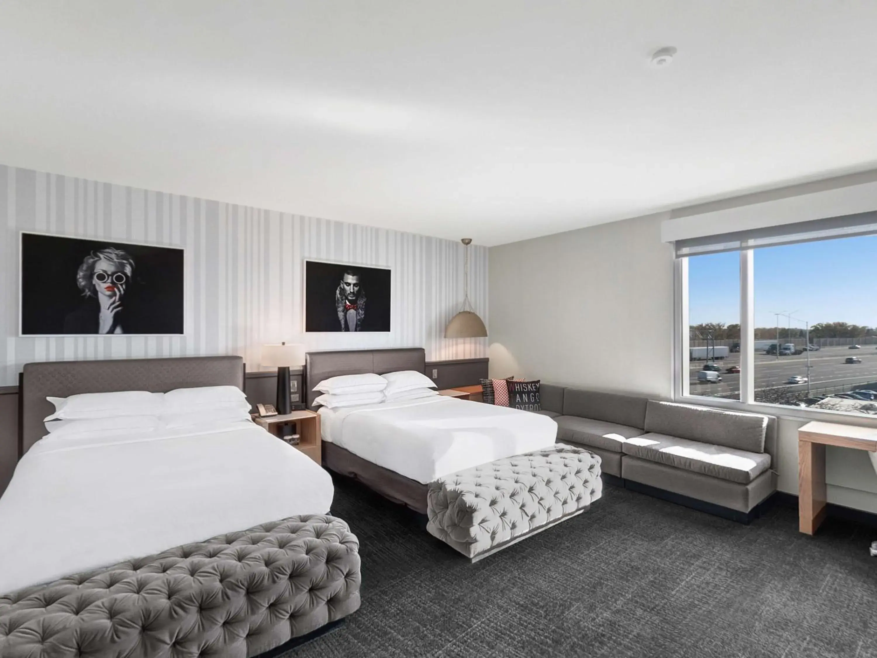 Corner Queen Room with Two Queen Beds in The Rose Chicago, Tapestry Collection By Hilton Corner Queen Room with Two Queen Beds in The Rose Chicago, Tapestry Collection By Hilton