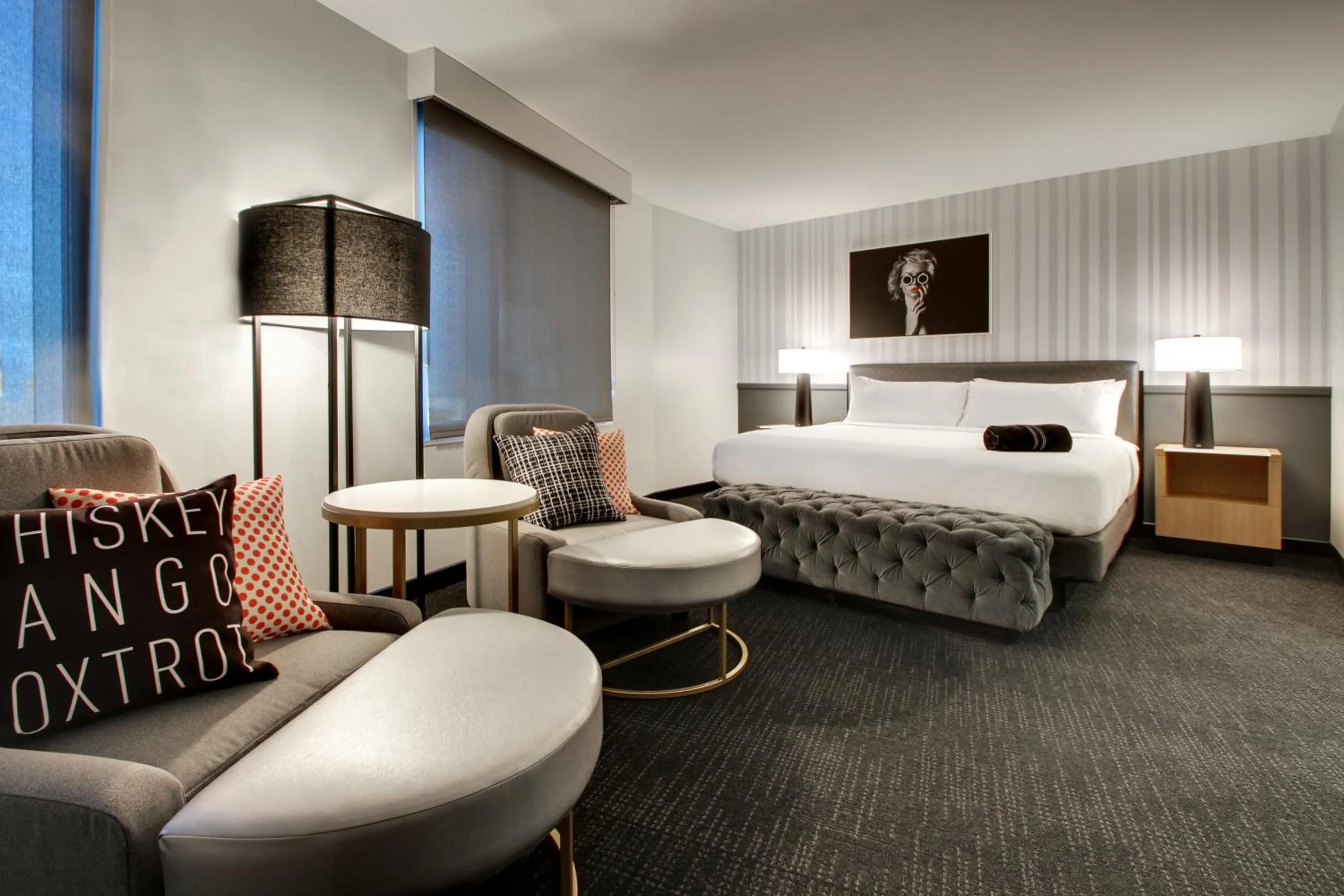 Bed in The Rose Chicago, Tapestry Collection By Hilton