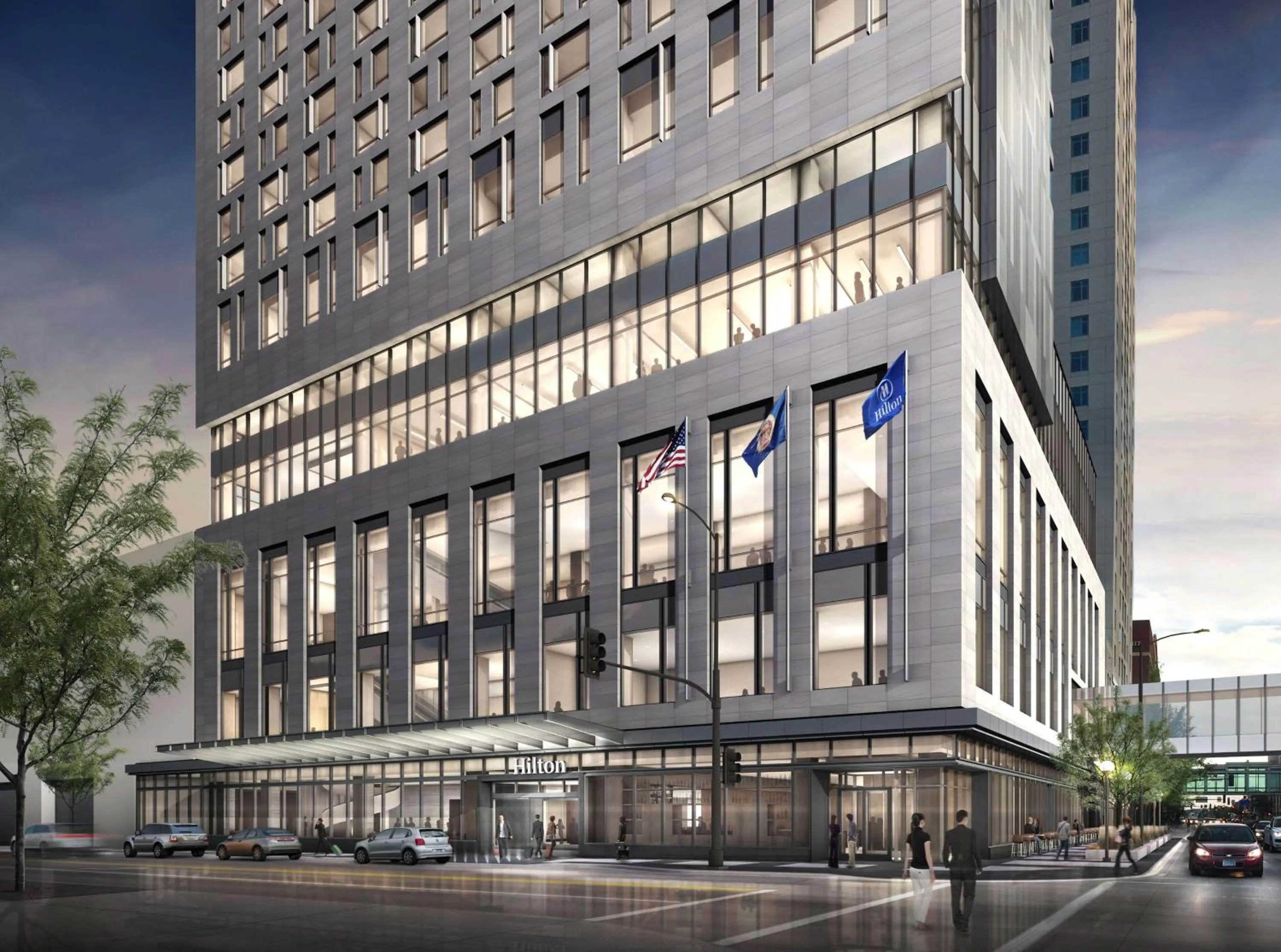 Property building in Hilton Rochester Mayo Clinic Area