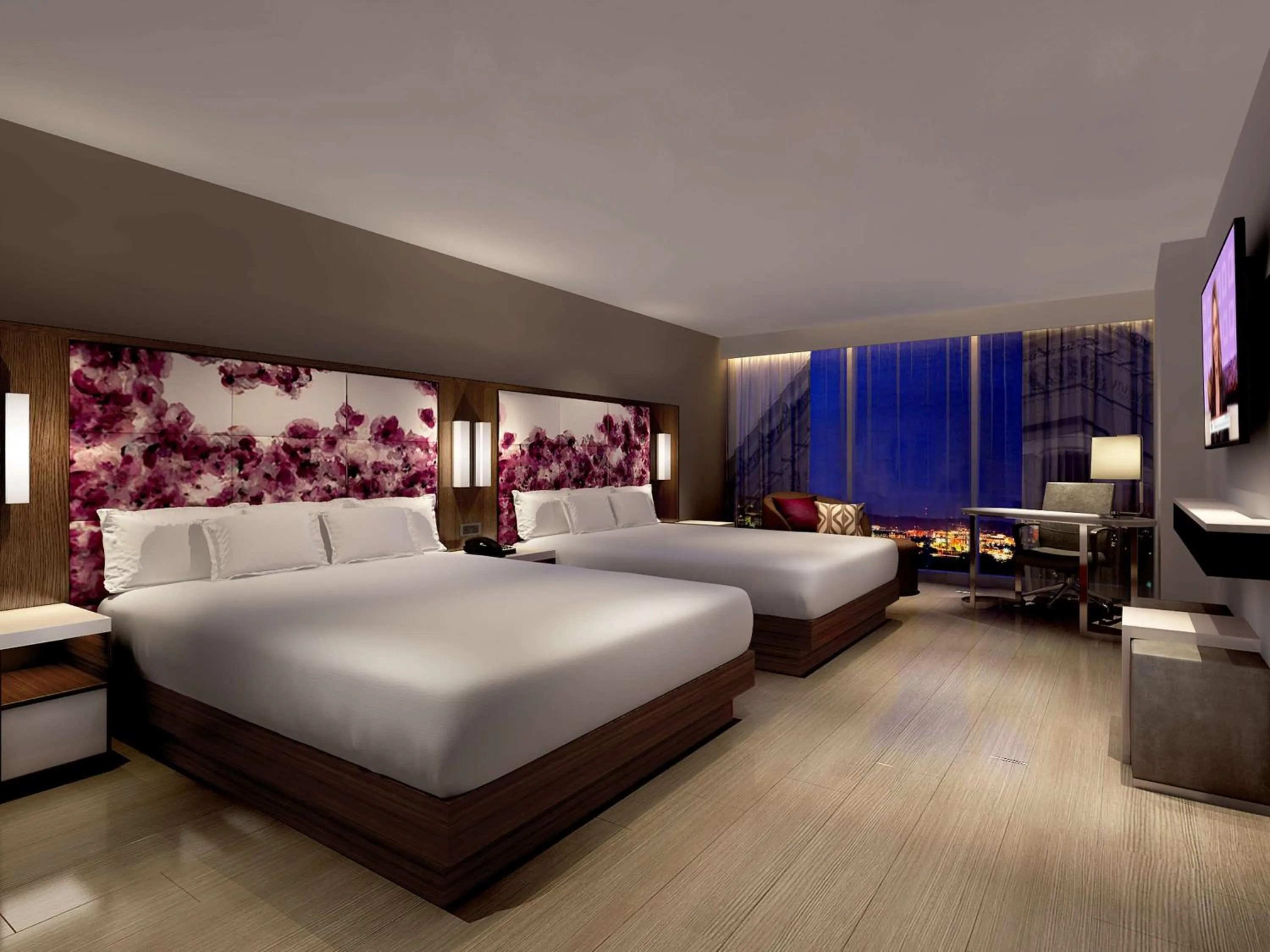 Bedroom, Bed in Hilton Rochester Mayo Clinic Area