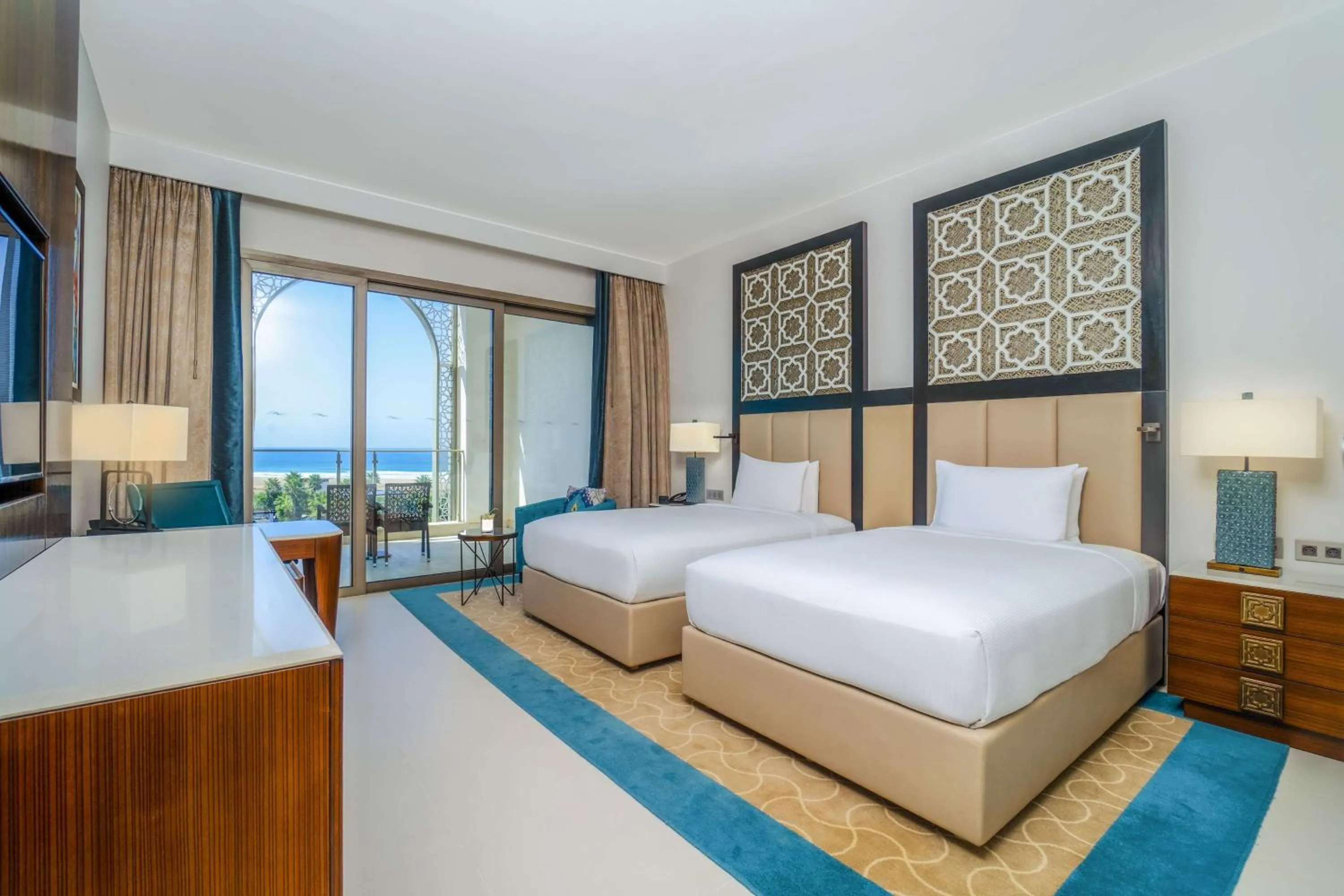 Bed in Hilton Tangier Al Houara Resort & Spa