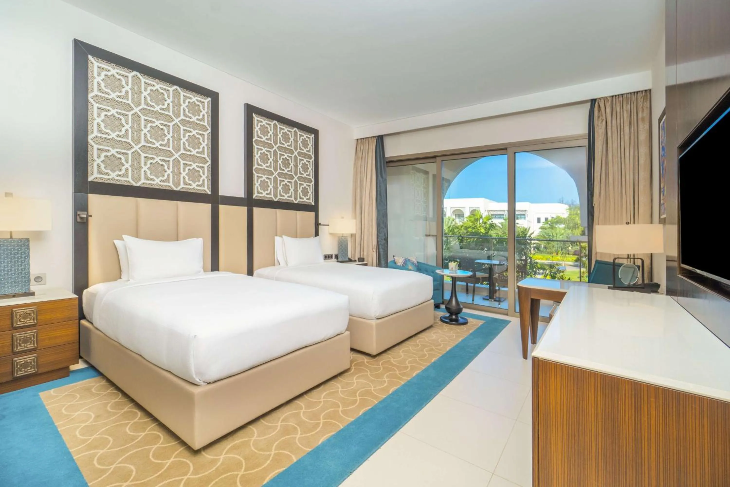 Bed in Hilton Tangier Al Houara Resort & Spa