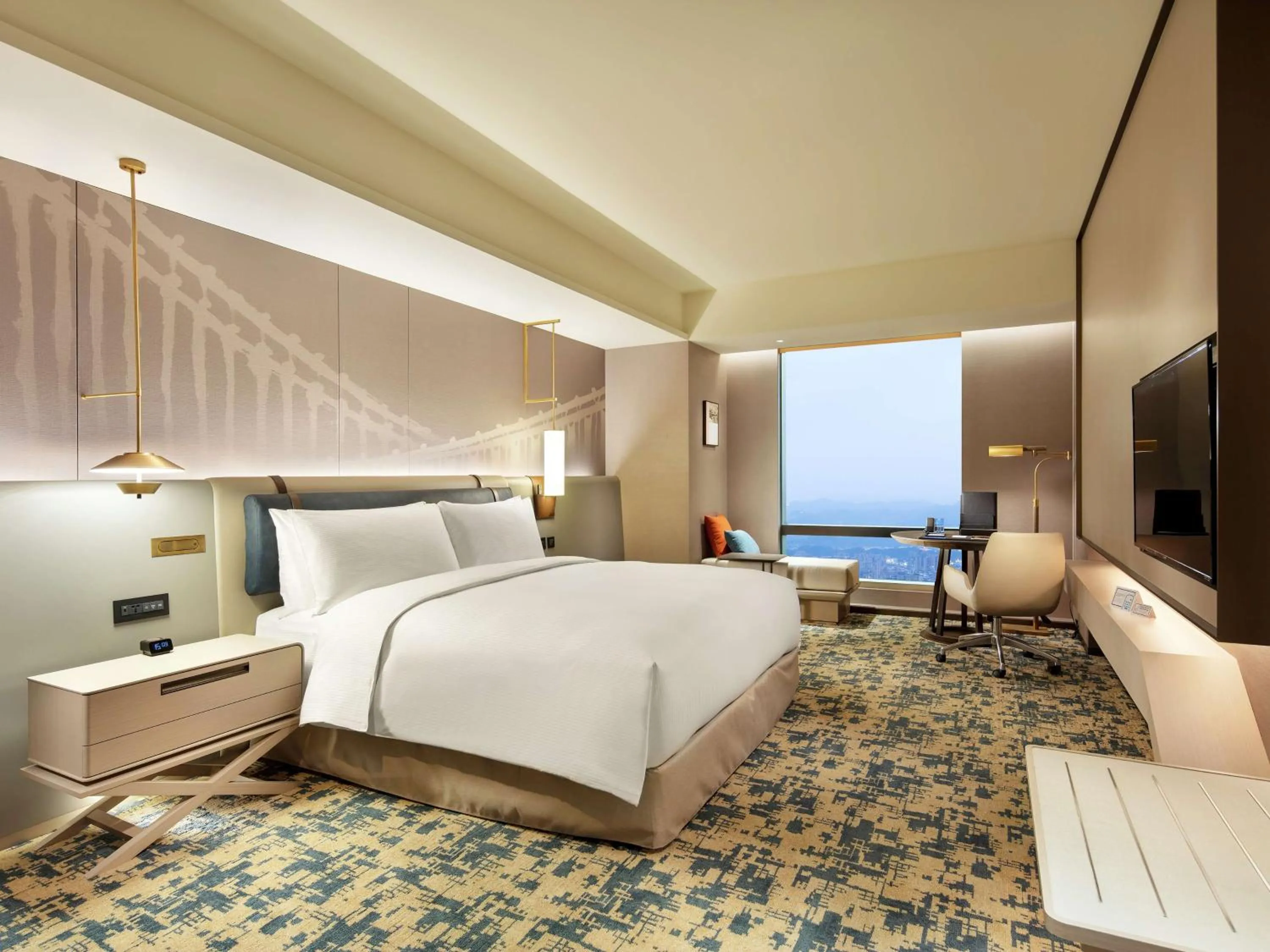 Bedroom, Bed in Hilton Taipei Sinban