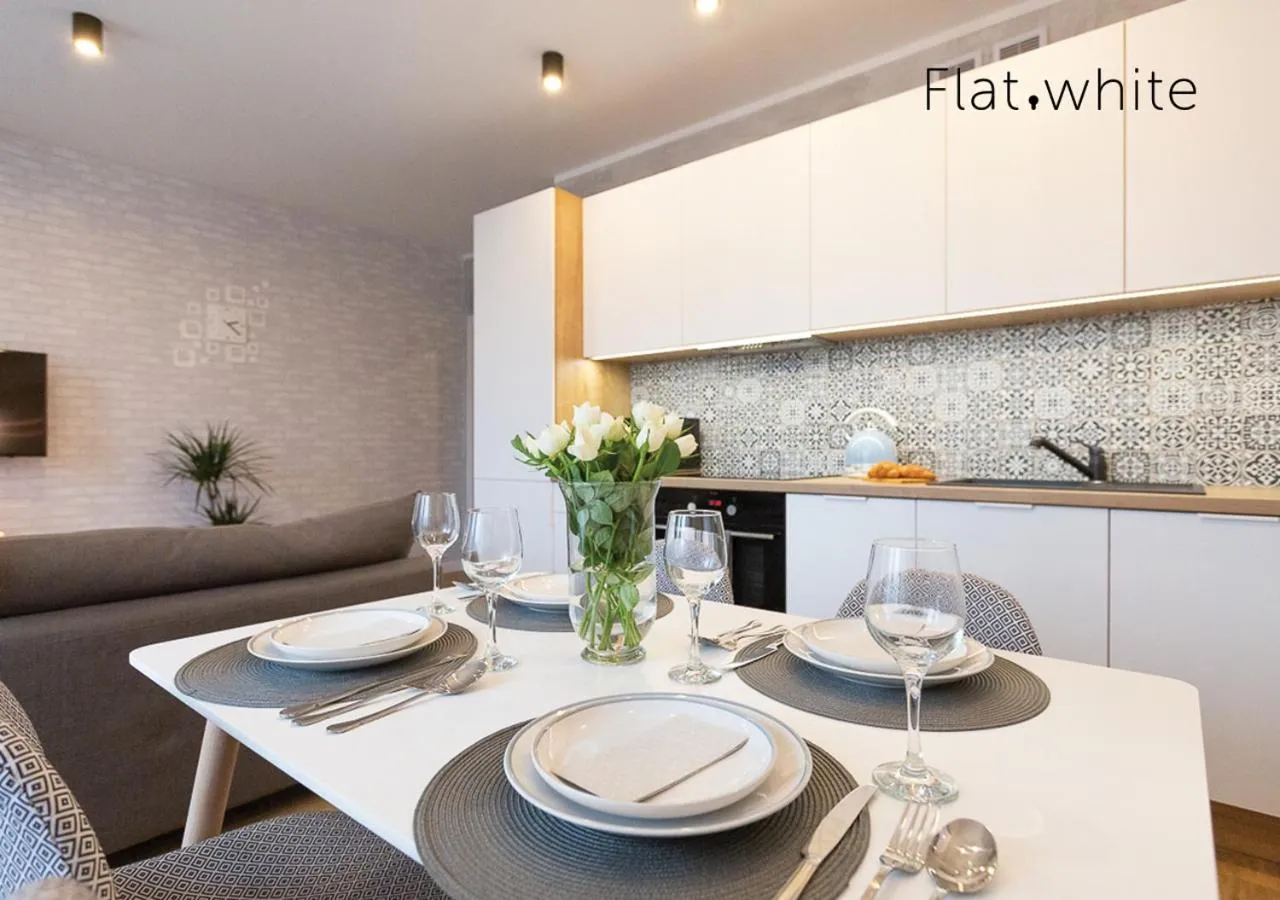 Kitchen or kitchenette in Apartamenty Flat White Zamkowa 4-6