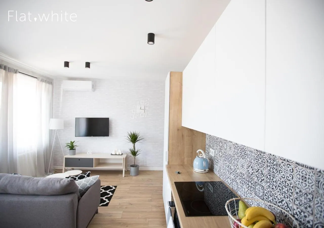 Kitchen or kitchenette in Apartamenty Flat White Zamkowa 4-6