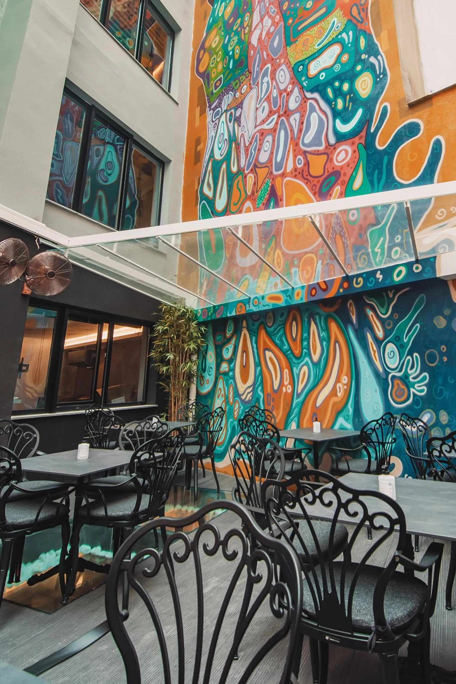 Seating area in Project 3 Urban Chic Hotel