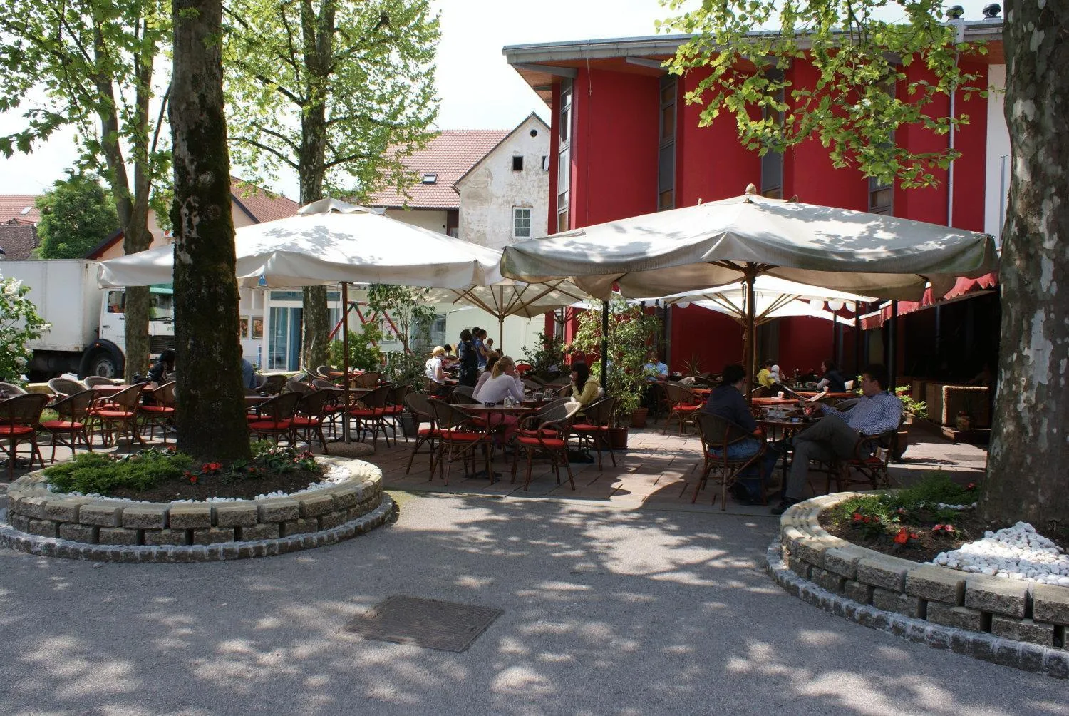 Balcony/Terrace in Hotel MANTOVA Vrhnika