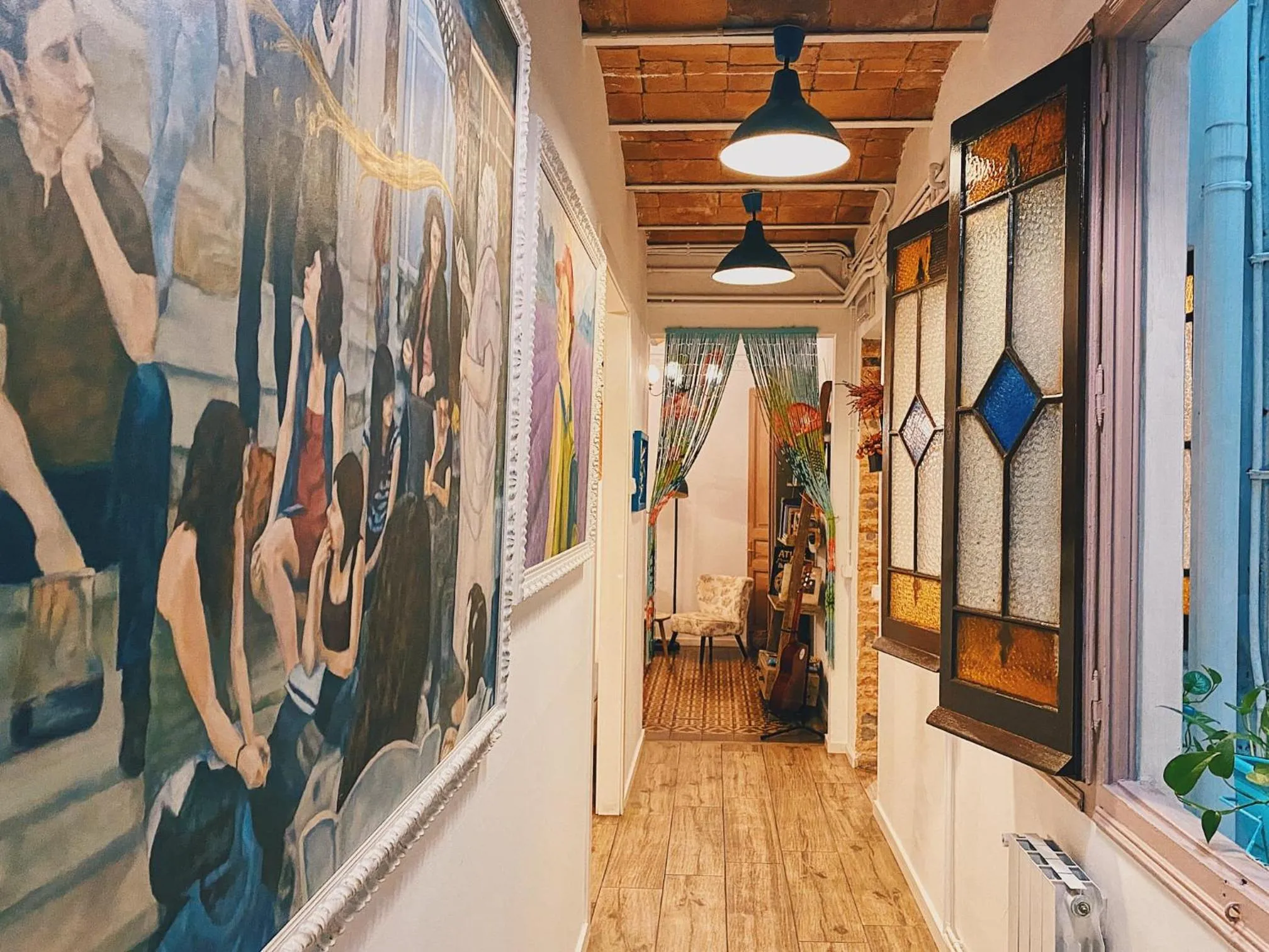 Living room in Primavera Hostel