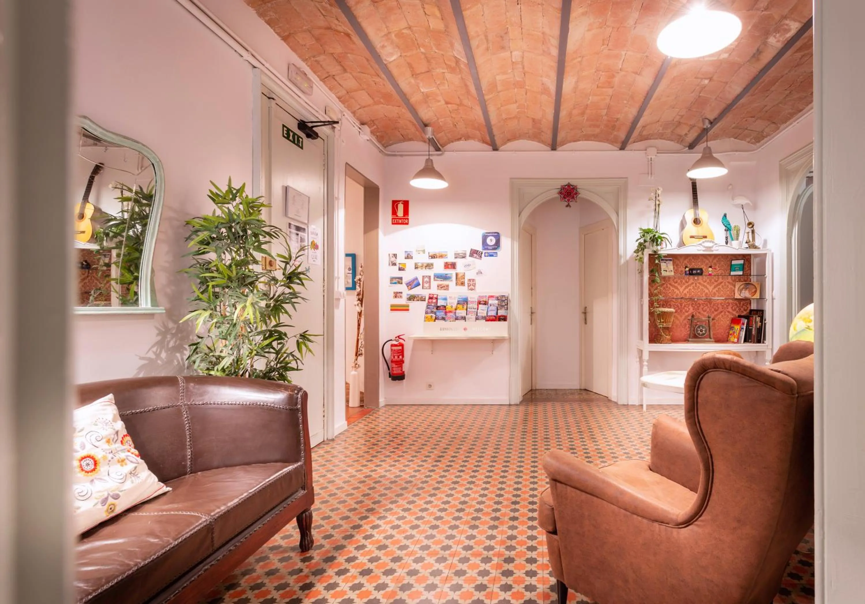 Lobby or reception in Primavera Hostel