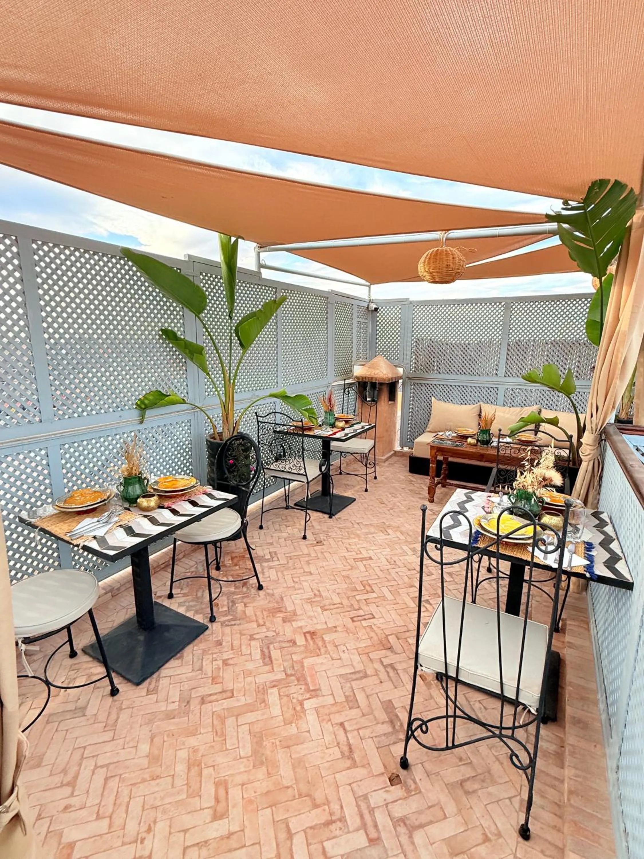 Patio in Riad Dama & Spa