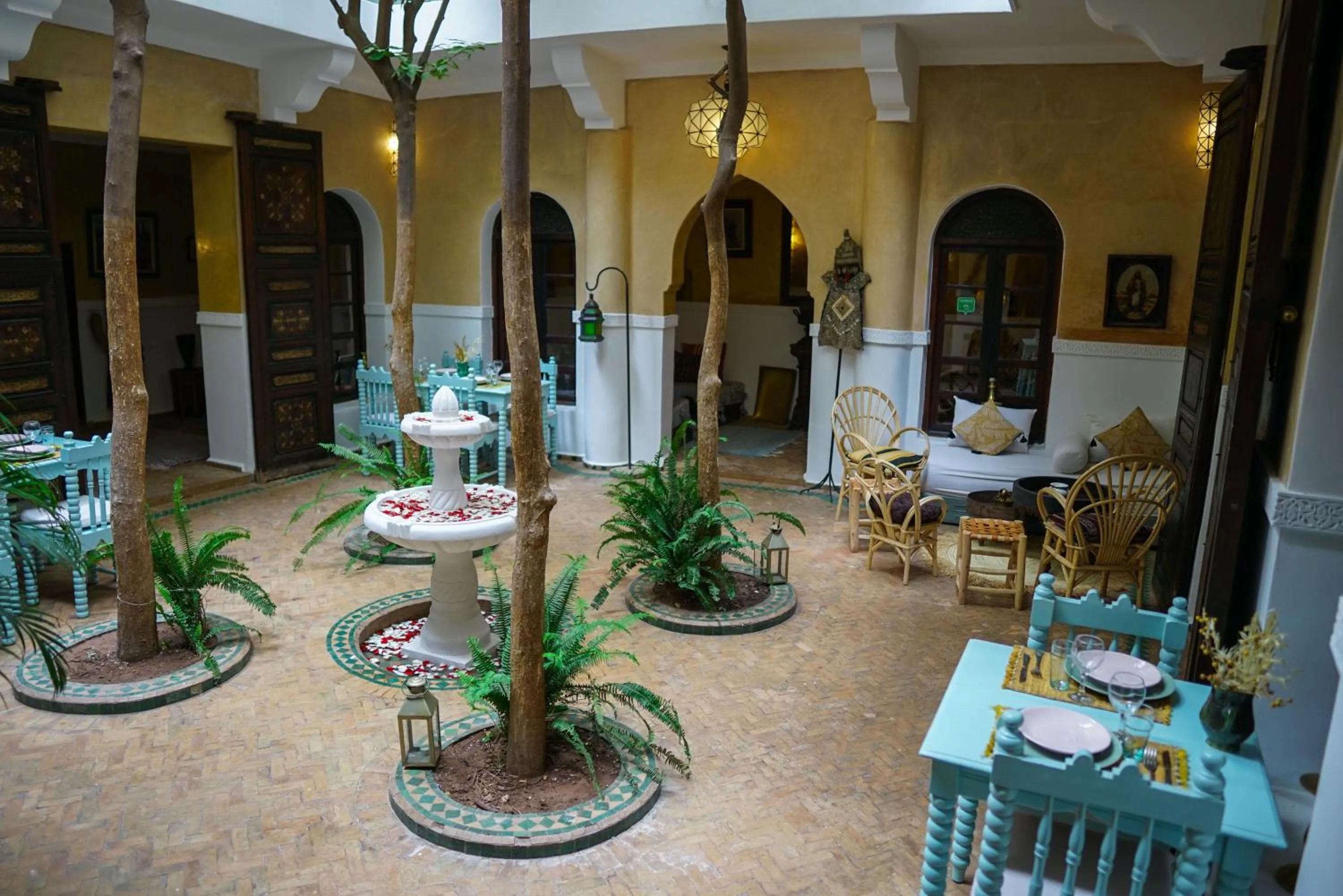 Patio in Riad Dama & Spa