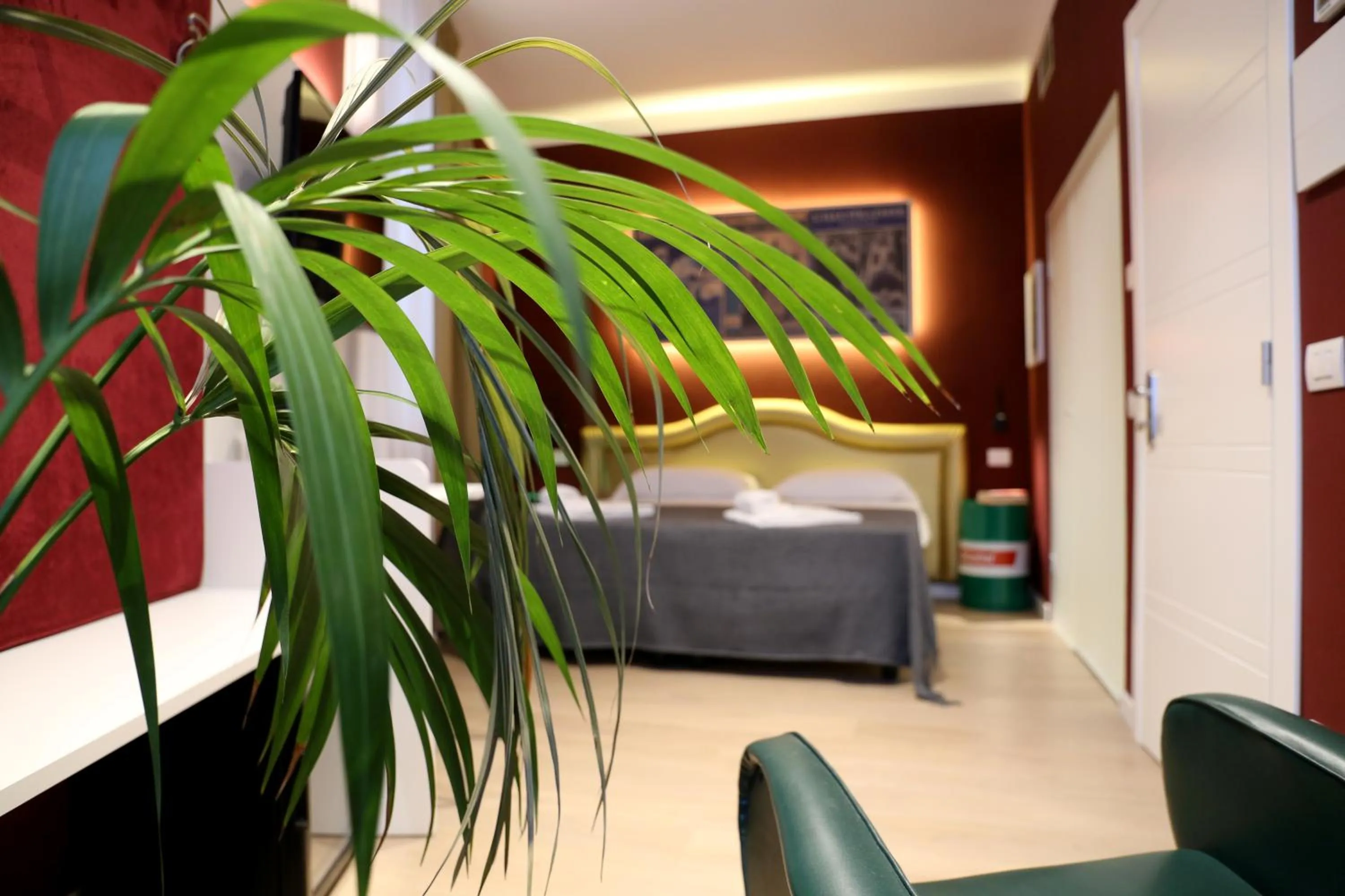 Bed in OFFICINA TESINI Guest Rooms Verona