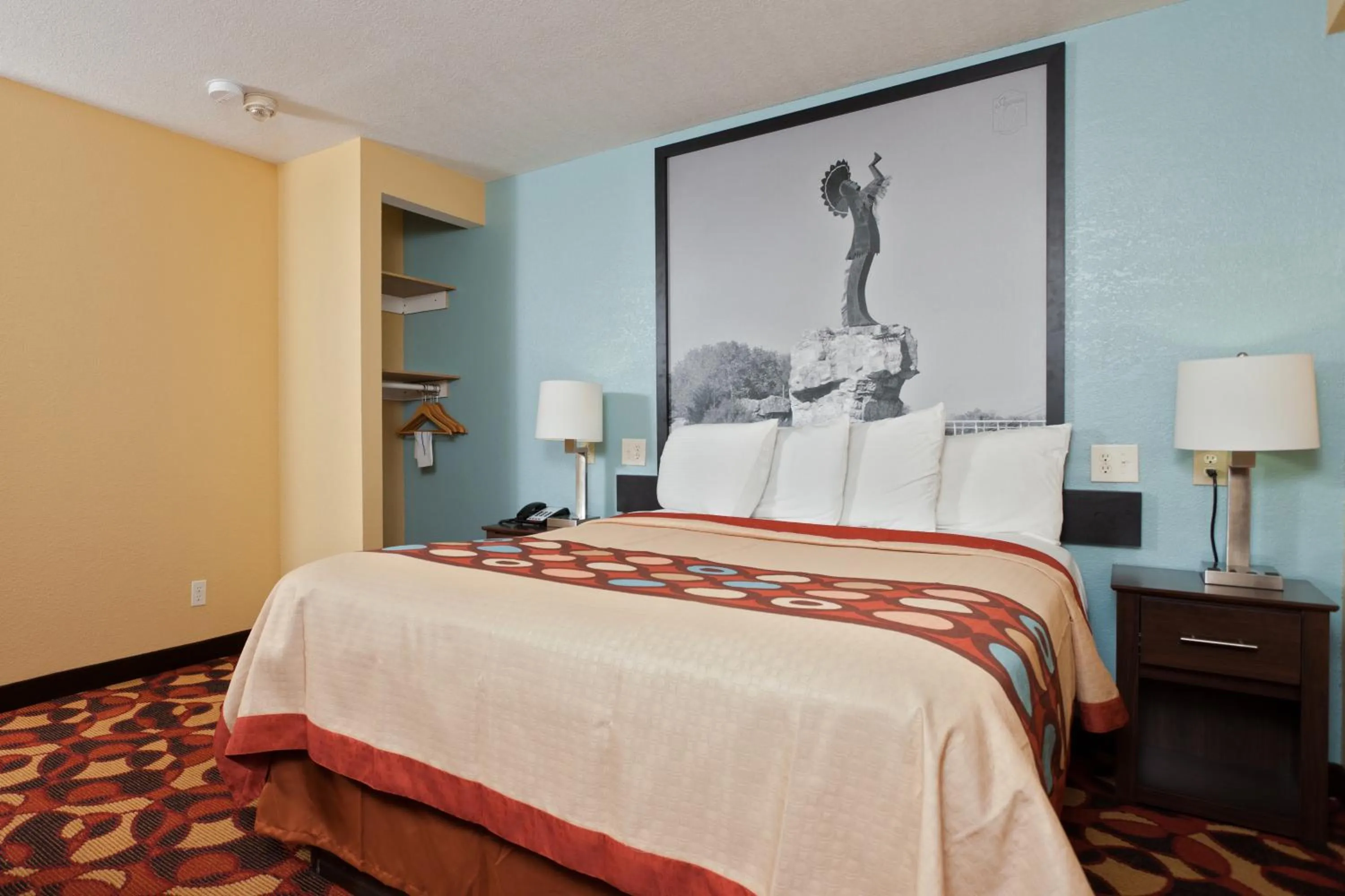 Bed in Super 8 by Wyndham Wichita Airport West Kellogg