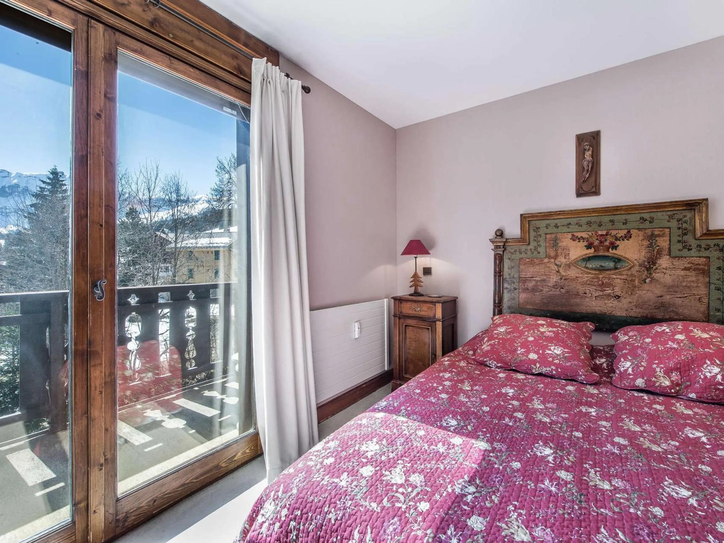 Bed in Appartement cosy 2 chambres avec wifi à Megève - FR-1-453-48