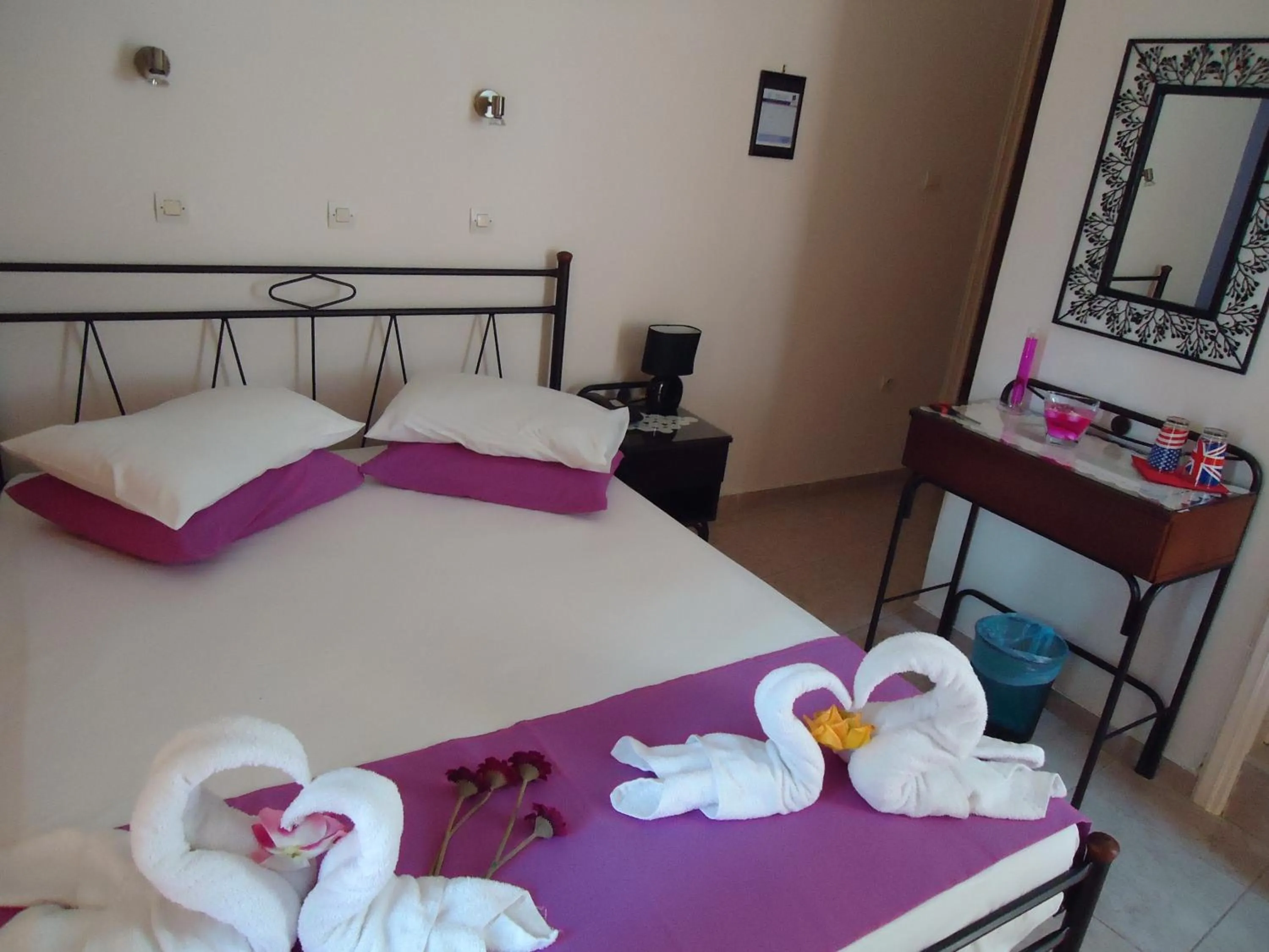 Decorative detail, Bed in Hotel George