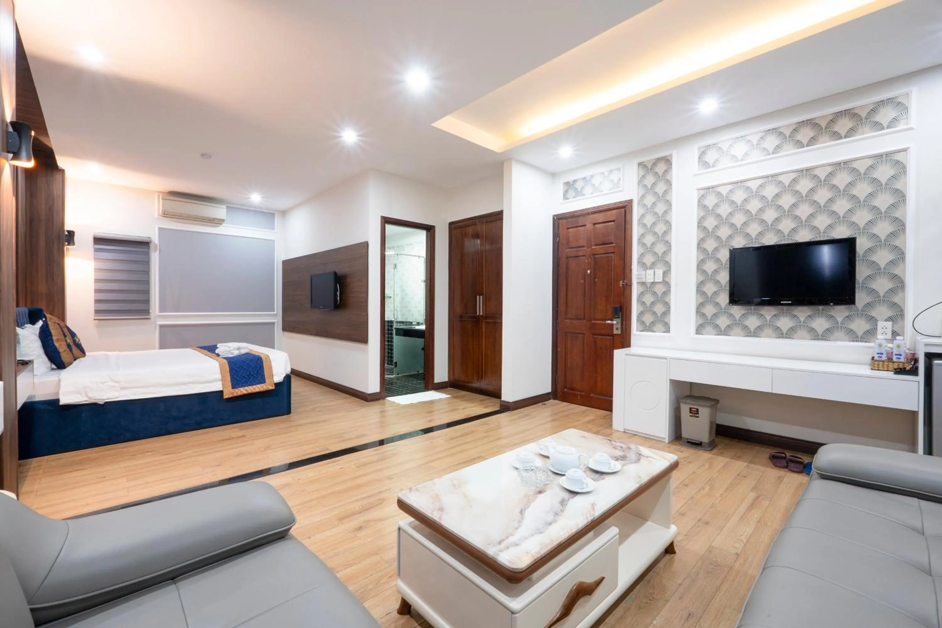 Bedroom, Bed in Thien Phu Logia Hotel